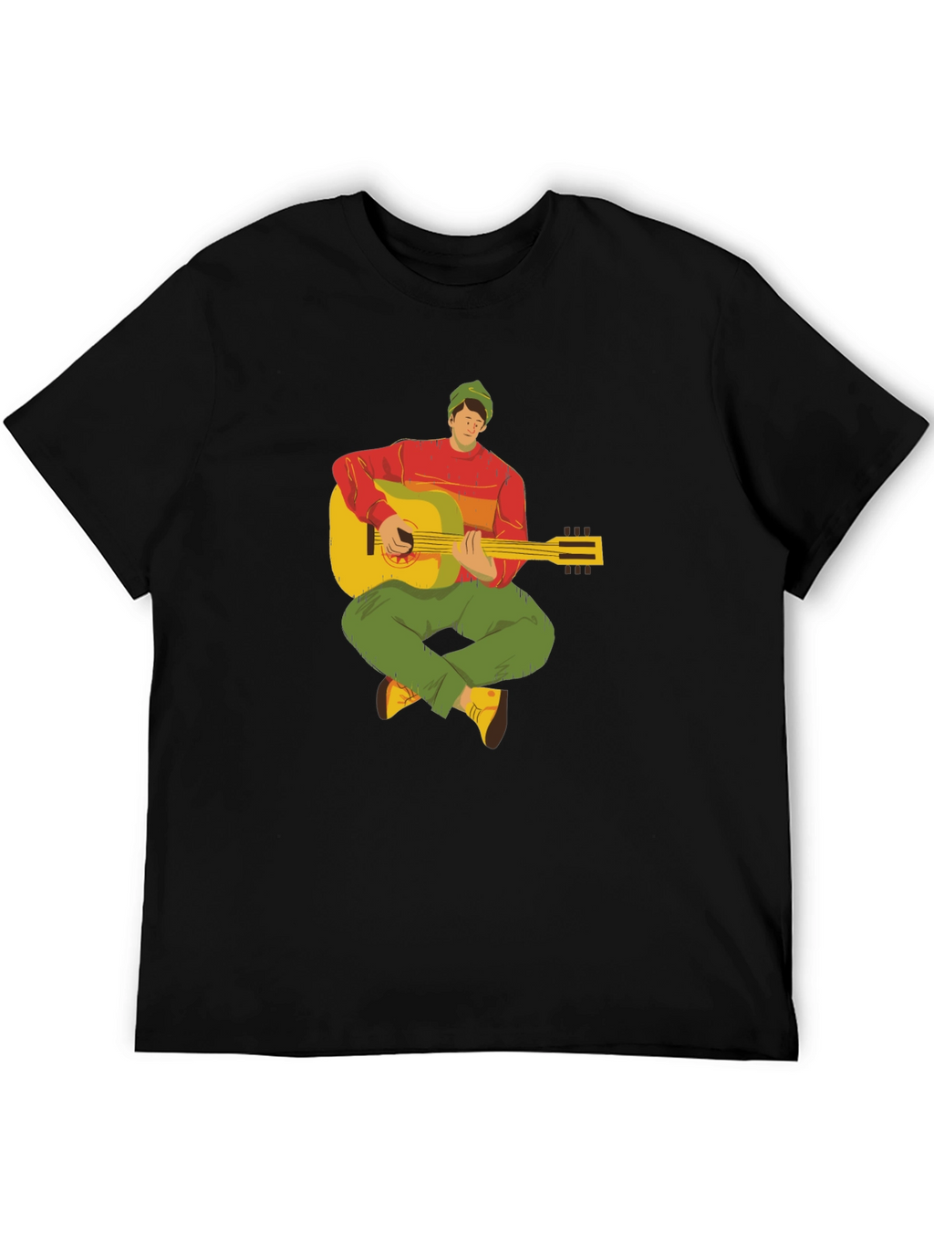 Guitar Player Graphic Tee - Cool Musician T-Shirt