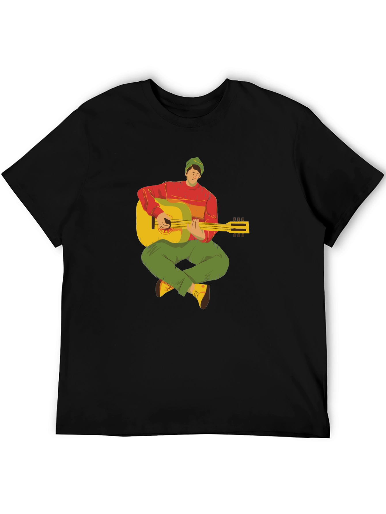 Guitar Player Graphic Tee - Cool Musician T-Shirt