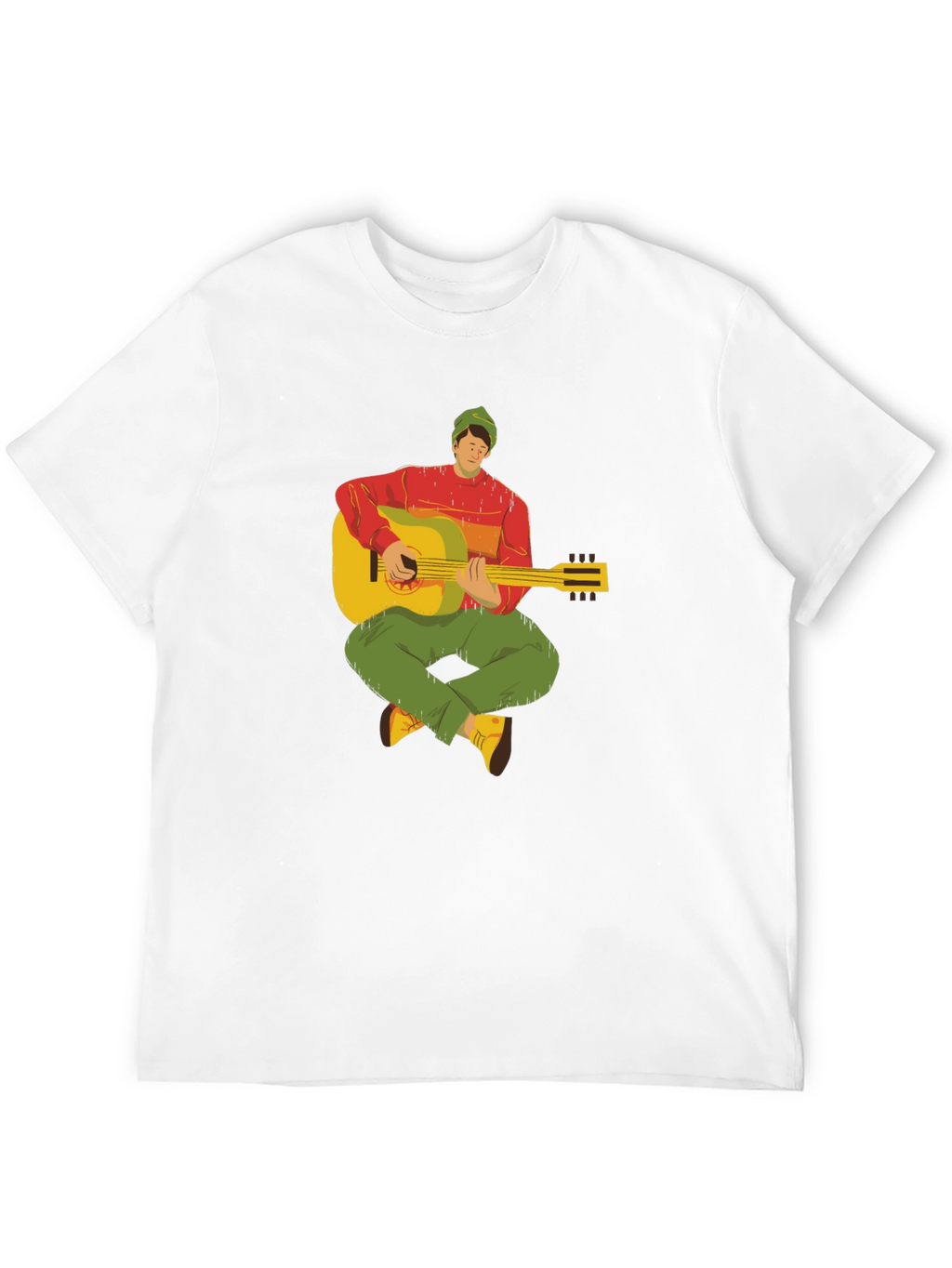 Guitar Player Graphic Tee - Cool Musician T-Shirt