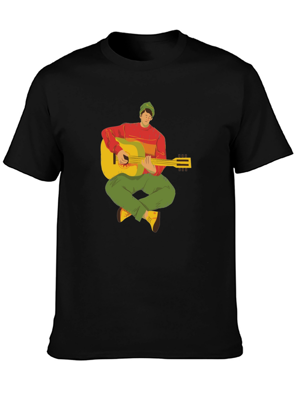 Guitar Player Graphic Tee - Cool Musician T-Shirt