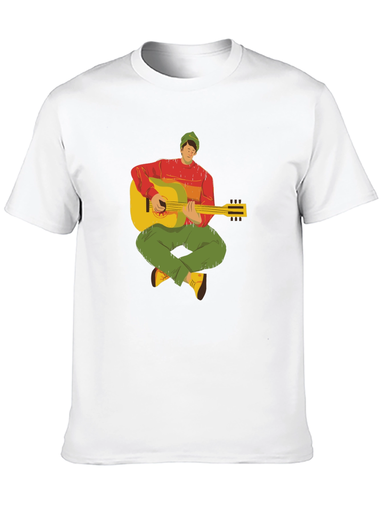 Guitar Player Graphic Tee - Cool Musician T-Shirt