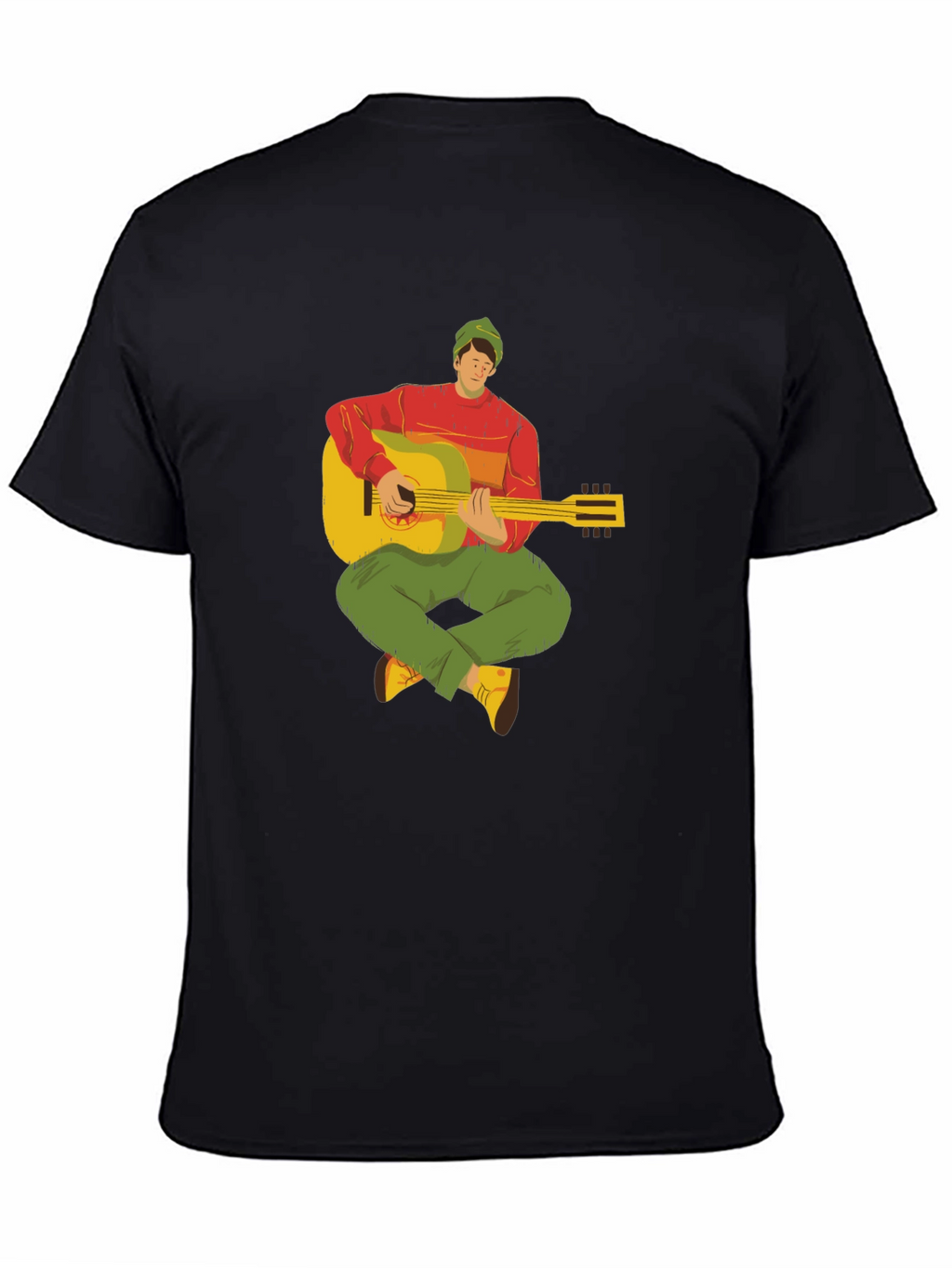 Guitar Player Graphic Tee - Cool Musician T-Shirt