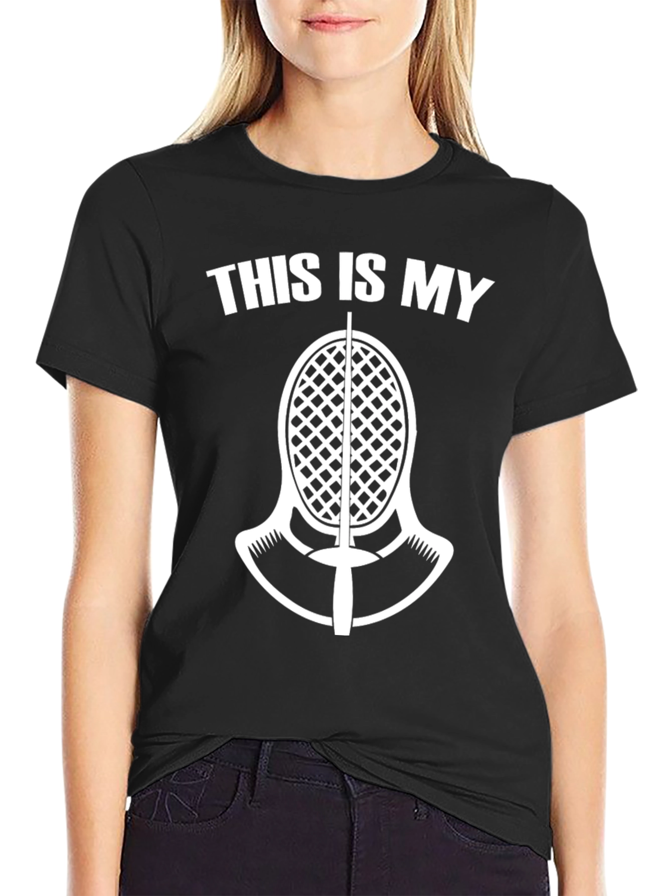 Fencing T-Shirt: This is My Mask