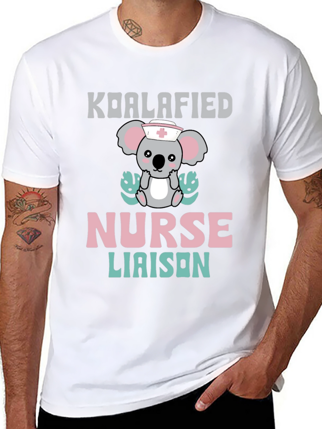 Koalafied Nurse Liaison T-Shirt - Cute Koala Graphic Tee