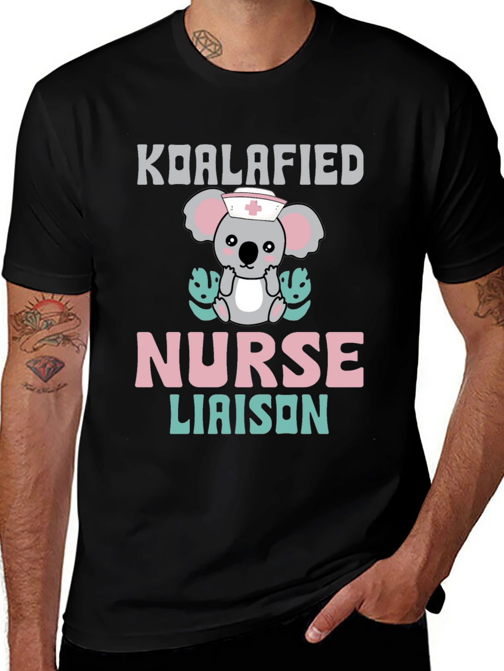 Koalafied Nurse Liaison T-Shirt - Cute Koala Graphic Tee