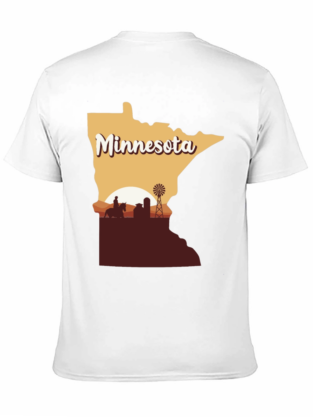 Minnesota Farm Silhouette Tee - Unisex Short Sleeve