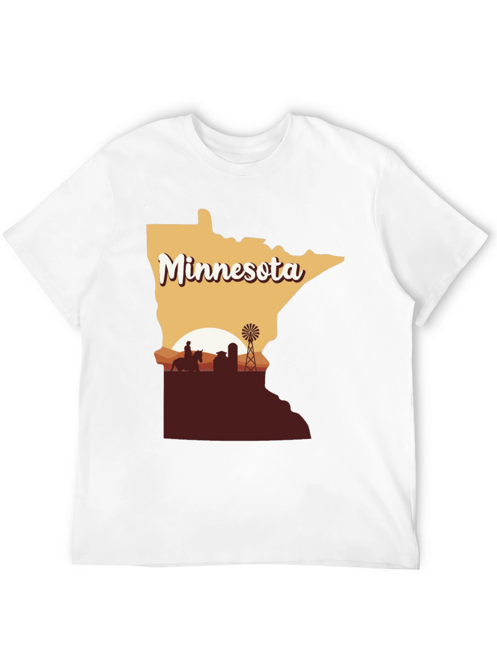 Minnesota Farm Silhouette Tee - Unisex Short Sleeve