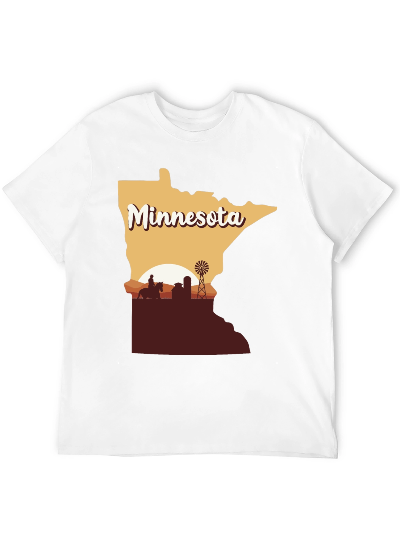 Minnesota Farm Silhouette Tee - Unisex Short Sleeve