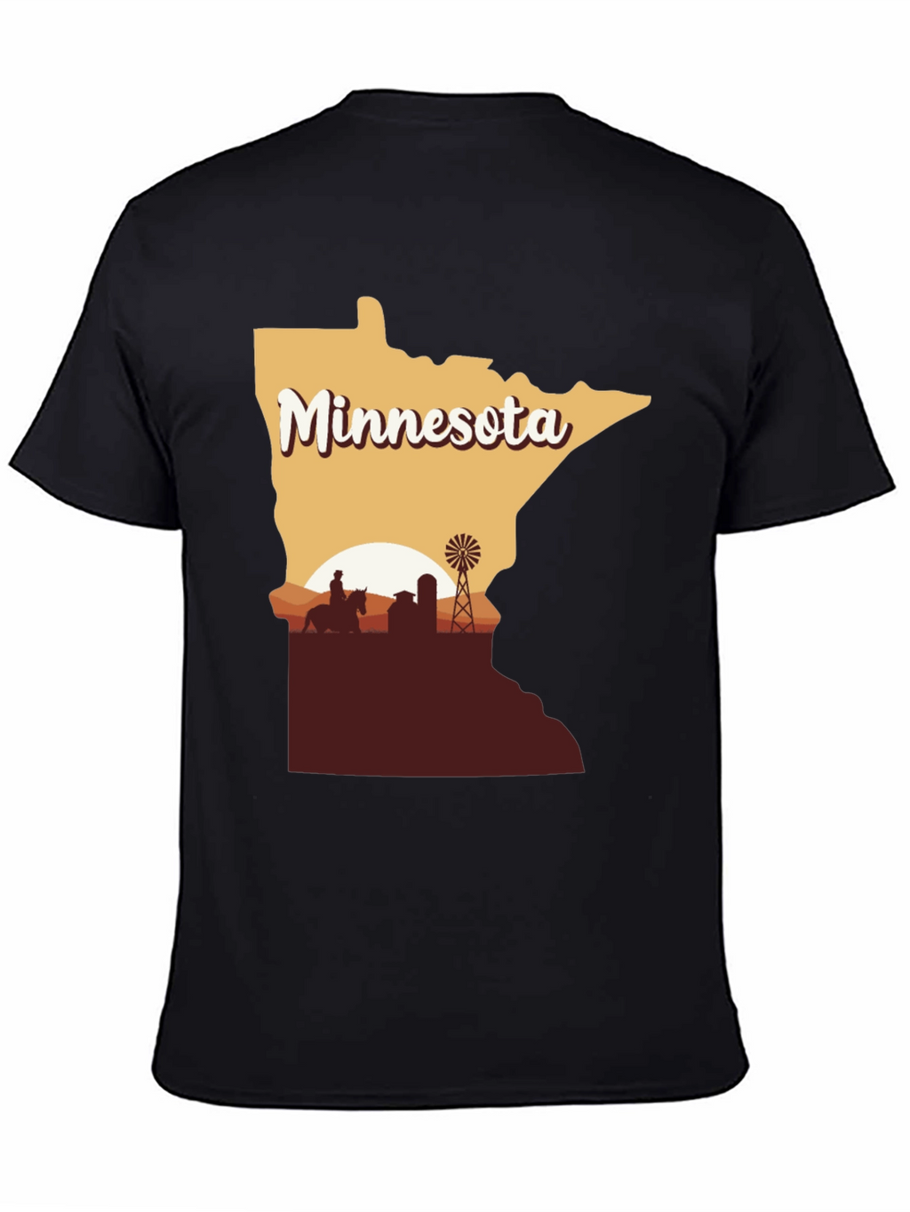 Minnesota Farm Silhouette Tee - Unisex Short Sleeve