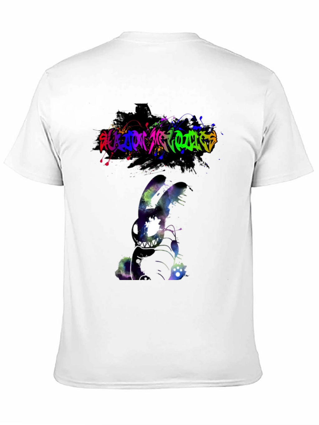 Cosmic Nightmare Bunny Graphic Tee - Unique Design