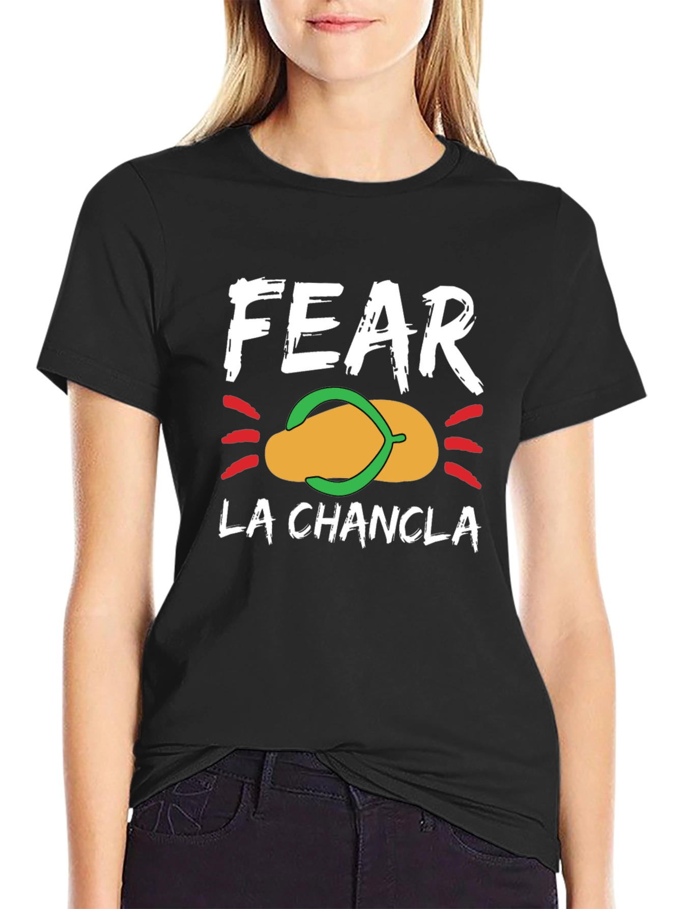Fear La Chancla Graphic T-Shirt - Funny Latin Pun