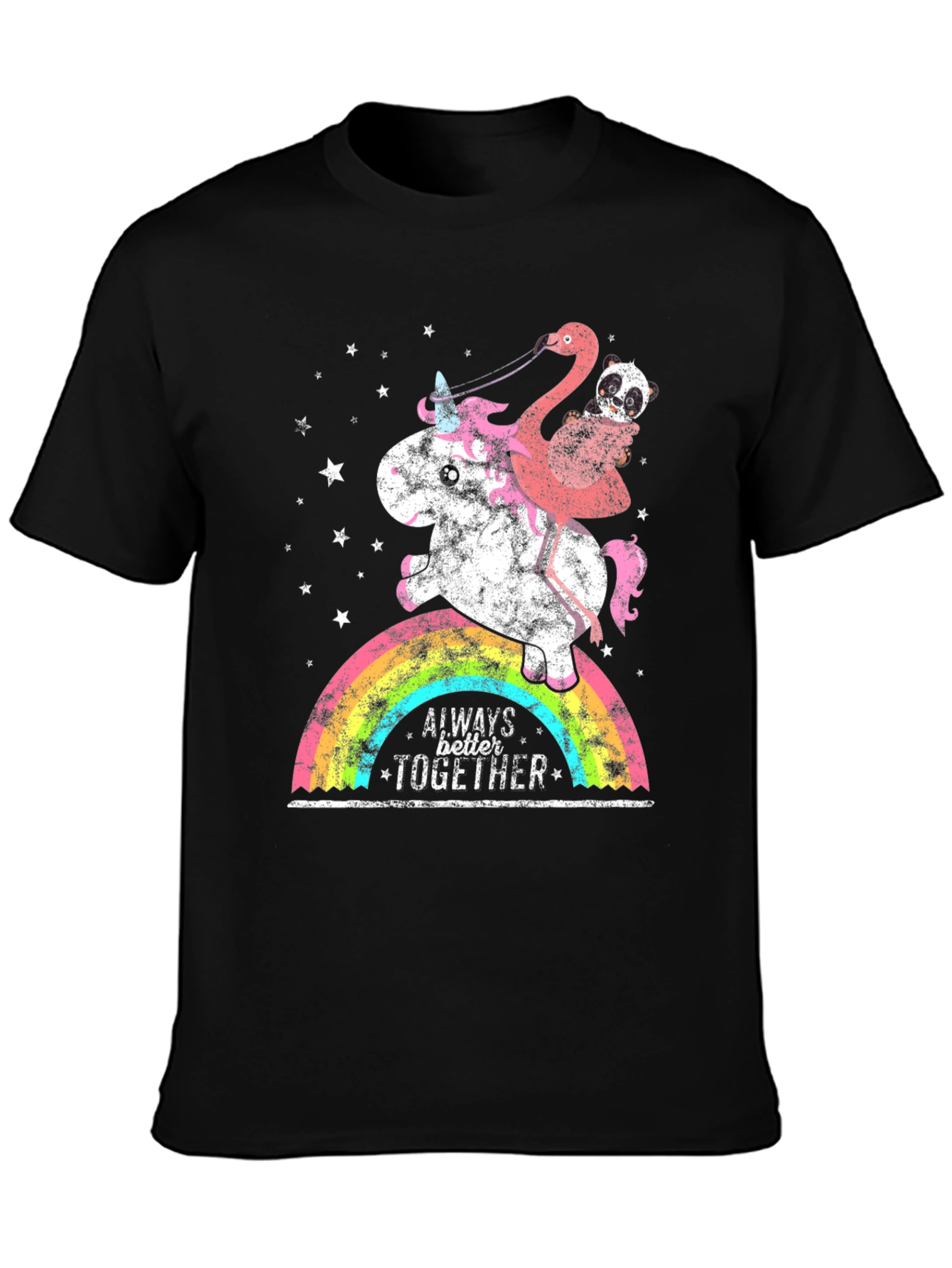 Unicorn Flamingo & Panda Graphic Tee