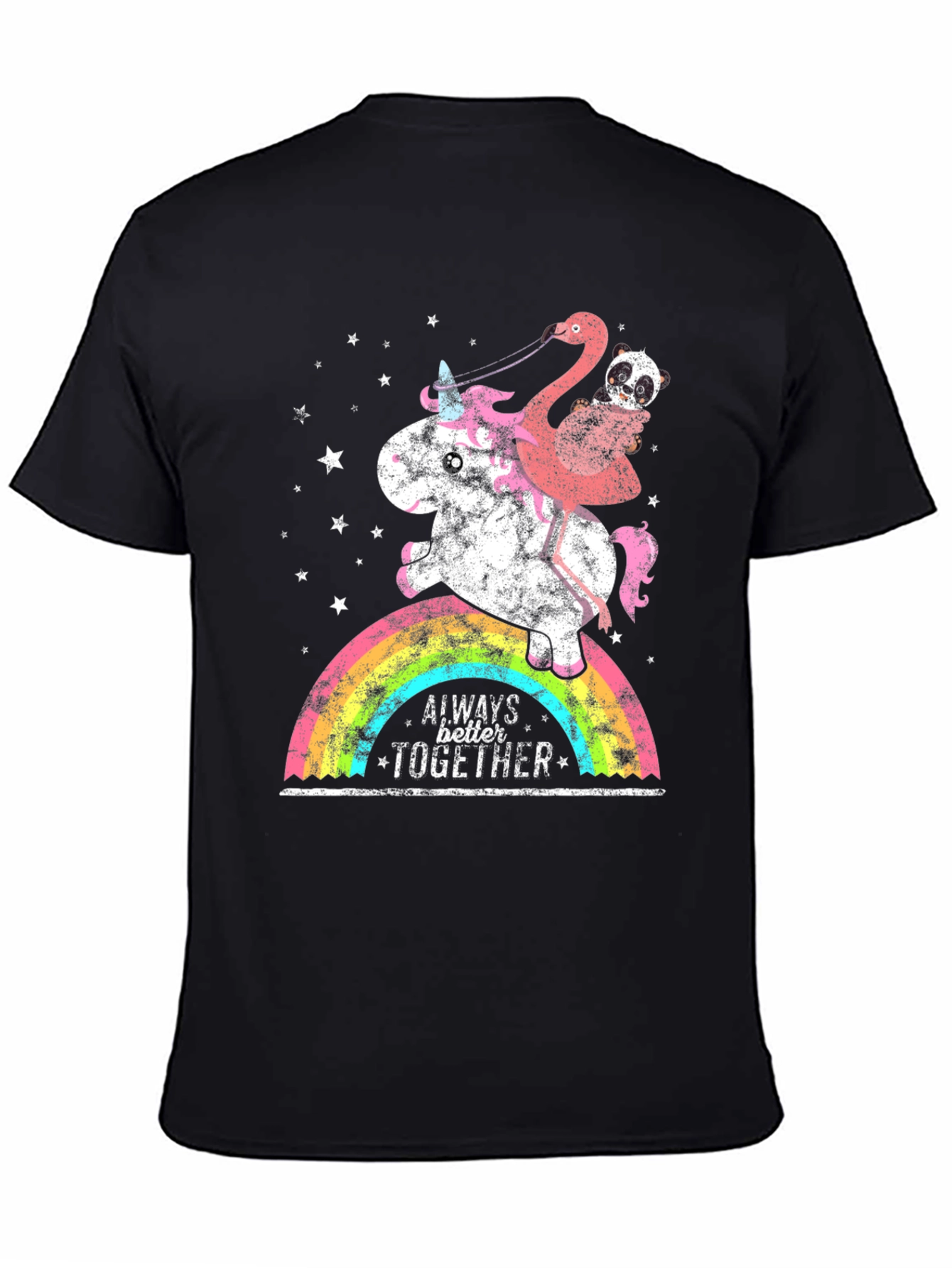 Unicorn Flamingo & Panda Graphic Tee