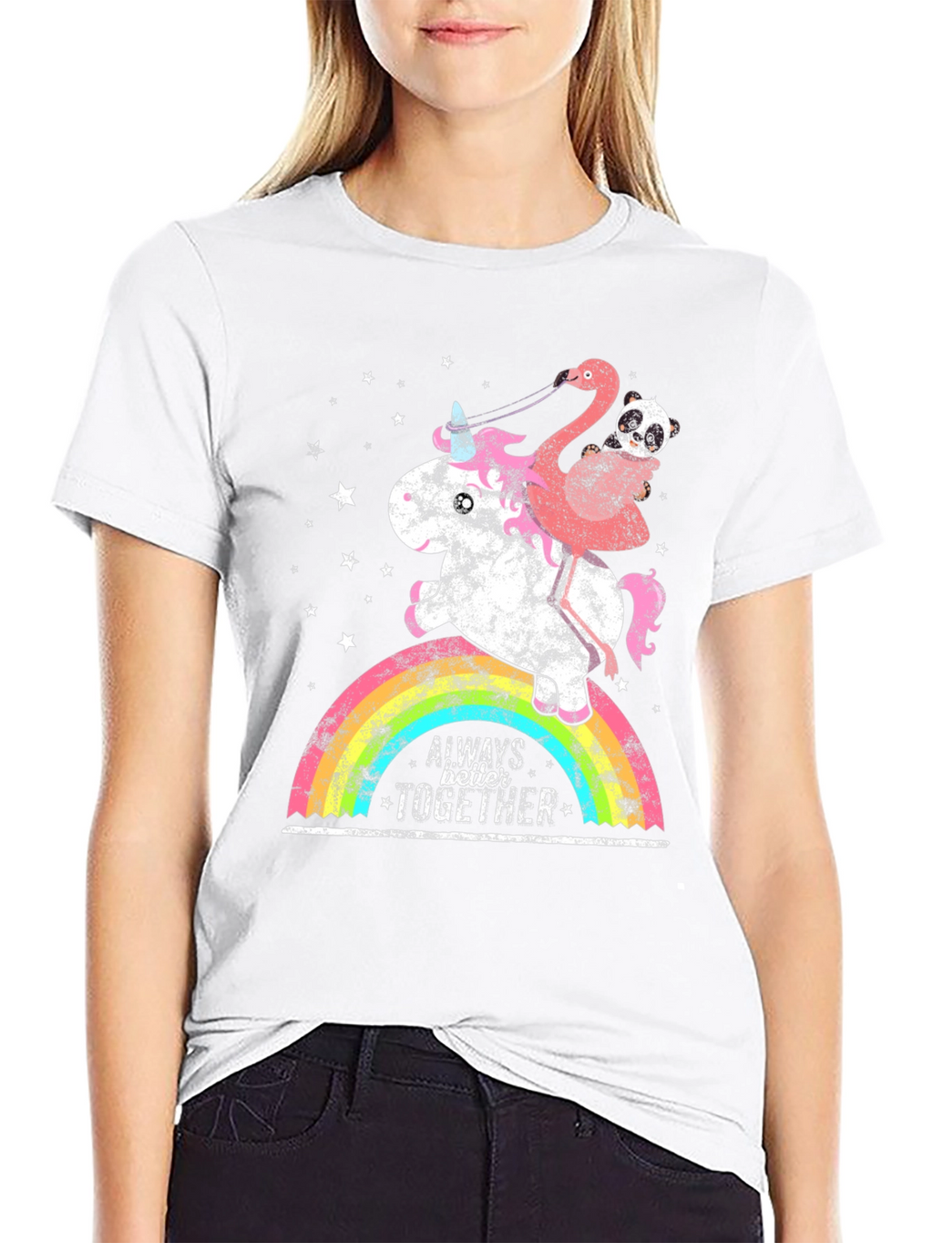 Unicorn Flamingo & Panda Graphic Tee