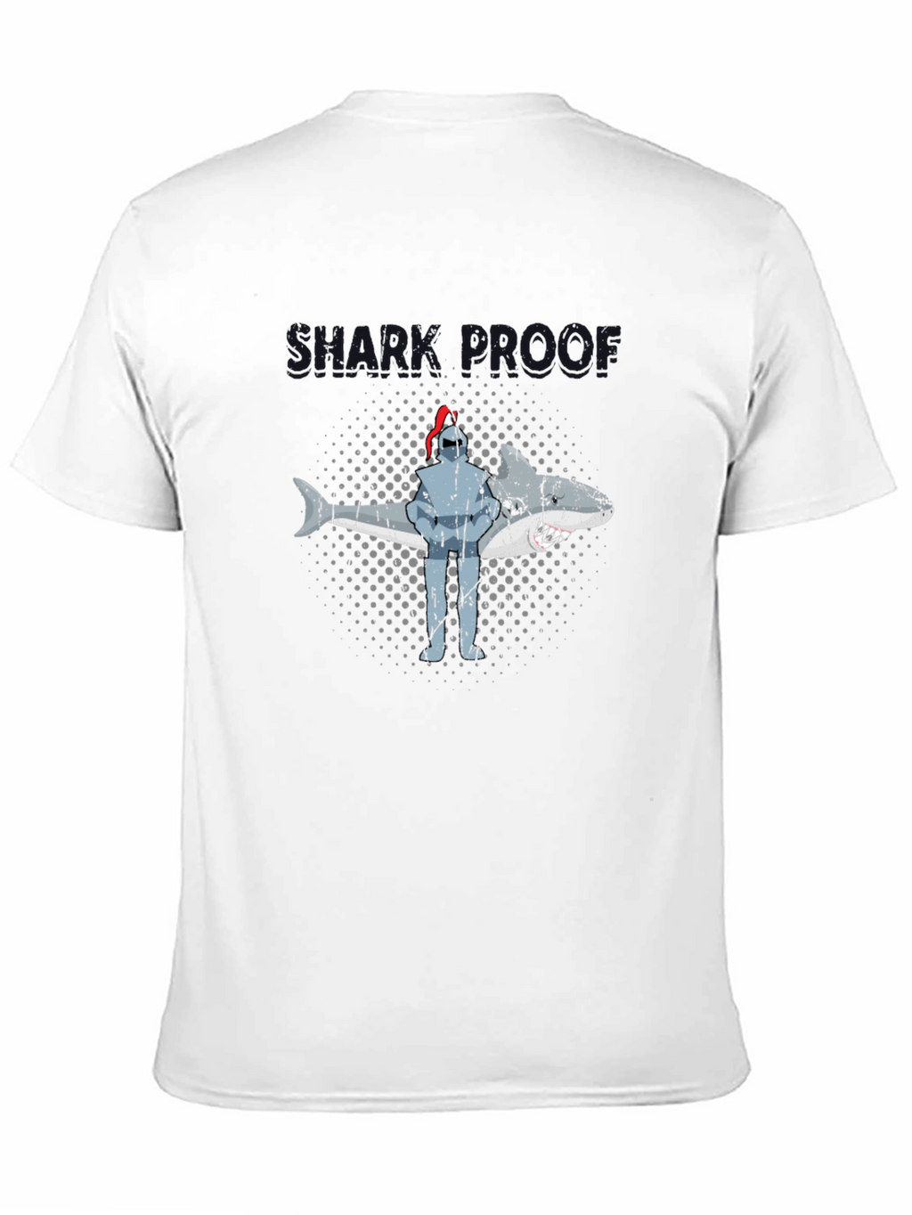 Shark Proof Knight Funny Graphic T-Shirt