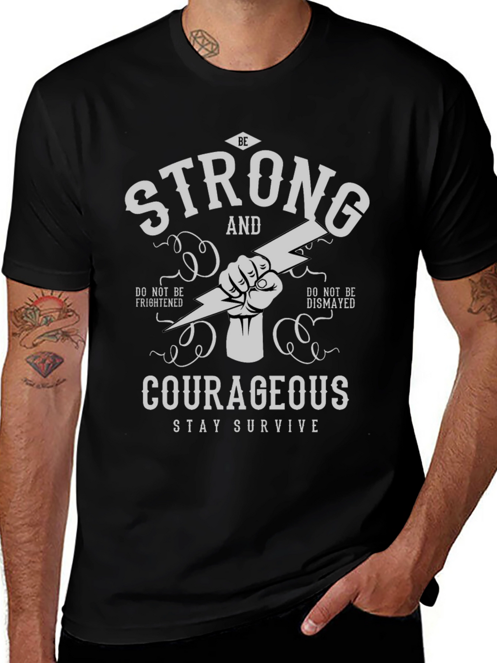 Strong and Courageous Graphic T-Shirt