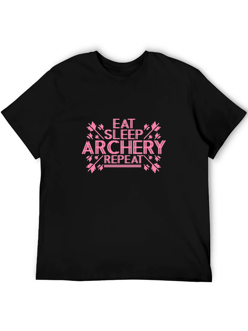 Eat Sleep Archery Repeat Black Tee