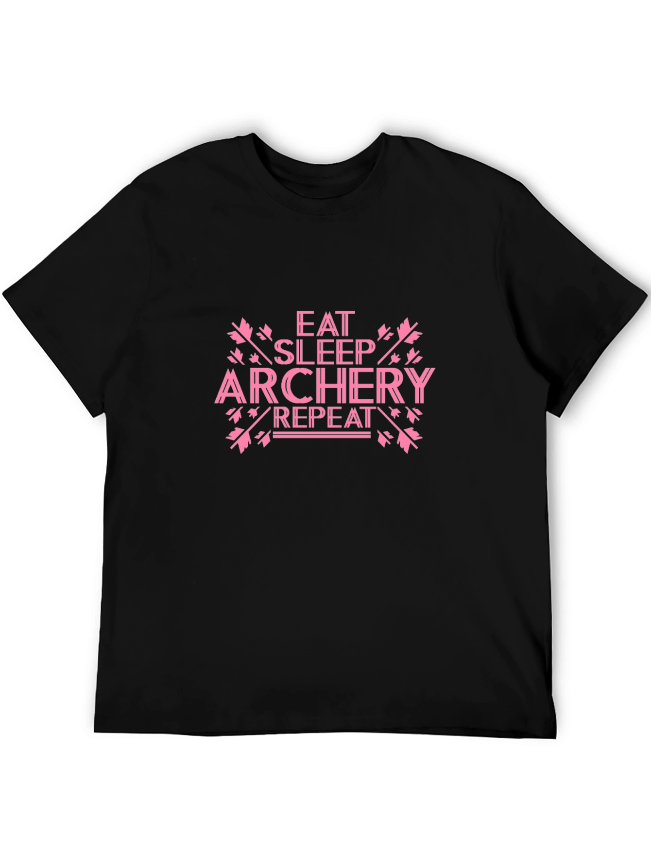 Eat Sleep Archery Repeat Black Tee