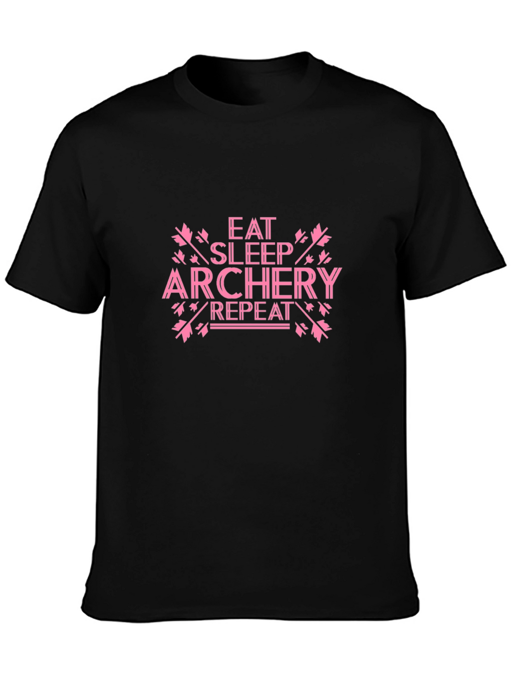 Eat Sleep Archery Repeat Black Tee