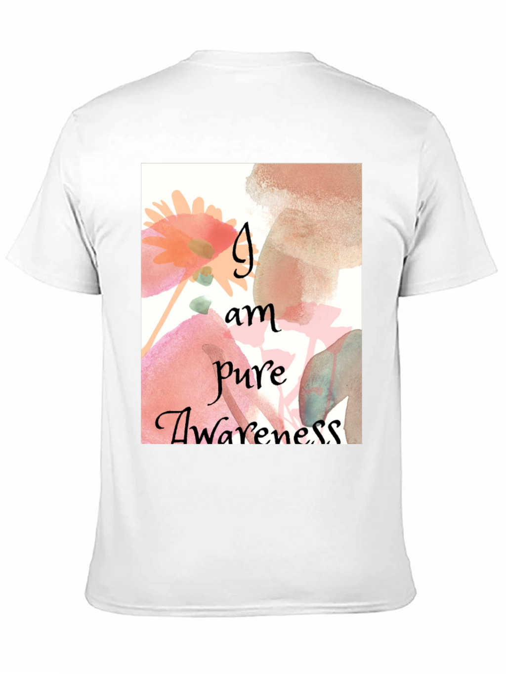 Pure Awareness Graphic Tee - Black Cotton Comfort