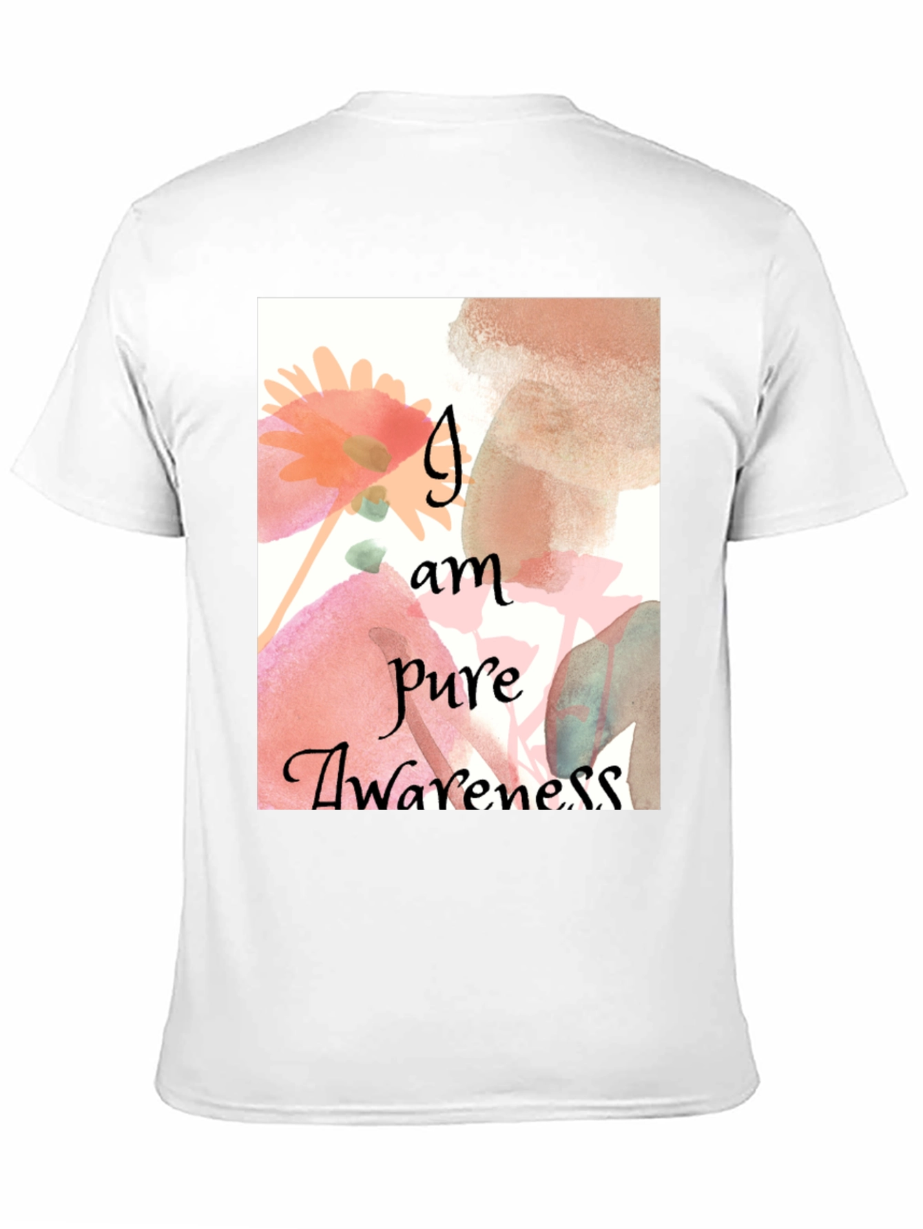 Pure Awareness Graphic Tee - Black Cotton Comfort