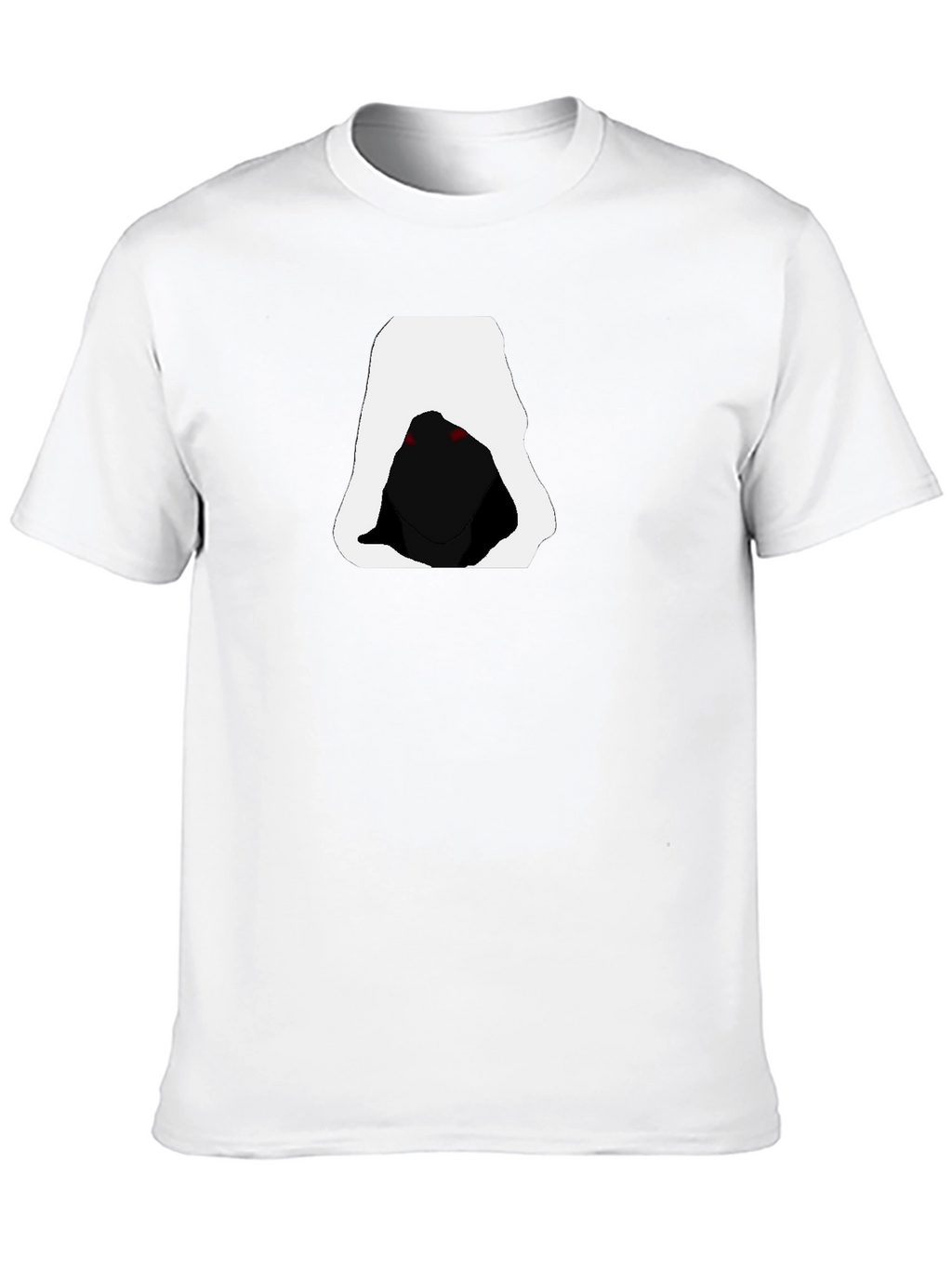 Hooded Figure Graphic Tee - Mens Black T-Shirt