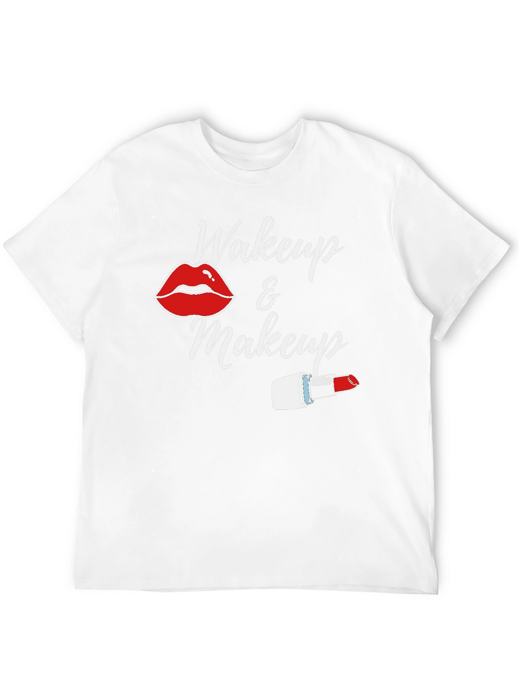 Wakeup & Makeup Black T-Shirt