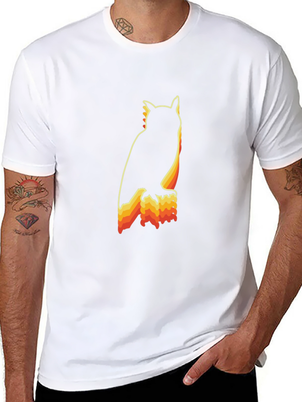 Retro Owl Graphic T-Shirt