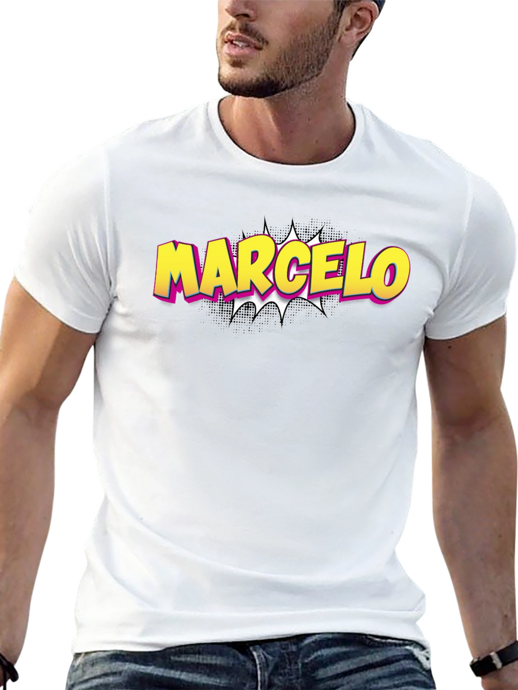 Marcelo Comic Style Personalized T-Shirt