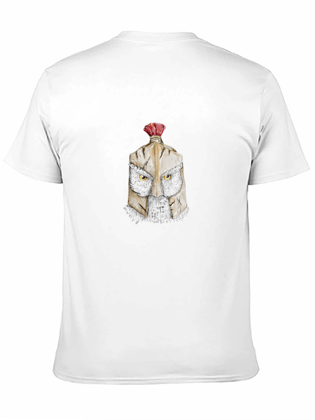 Spartan Cat Graphic Tee - Black Cotton Blend T-Shirt