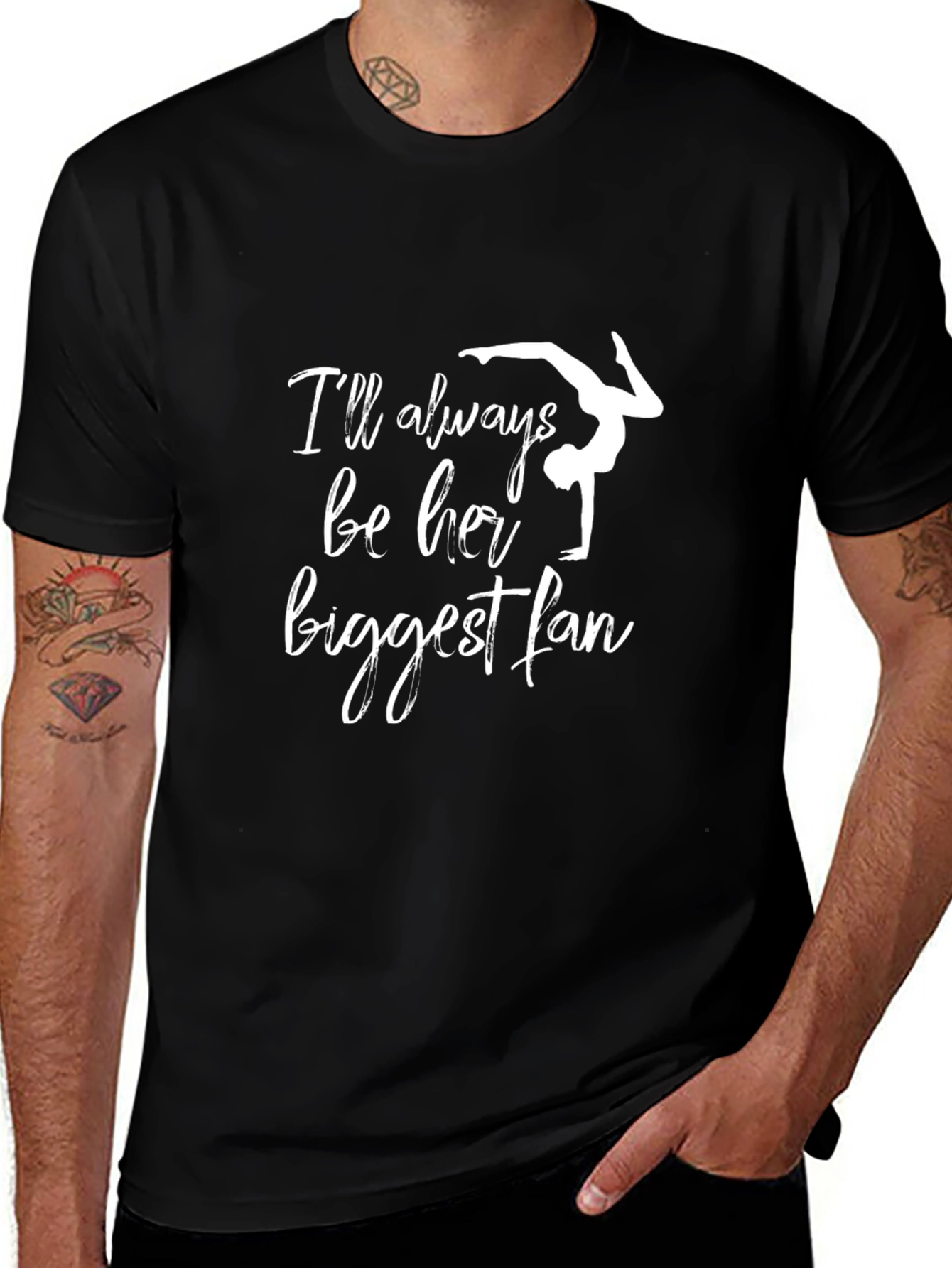 Gymnastics Fan T-Shirt - Ill Always Be Her Biggest Fan