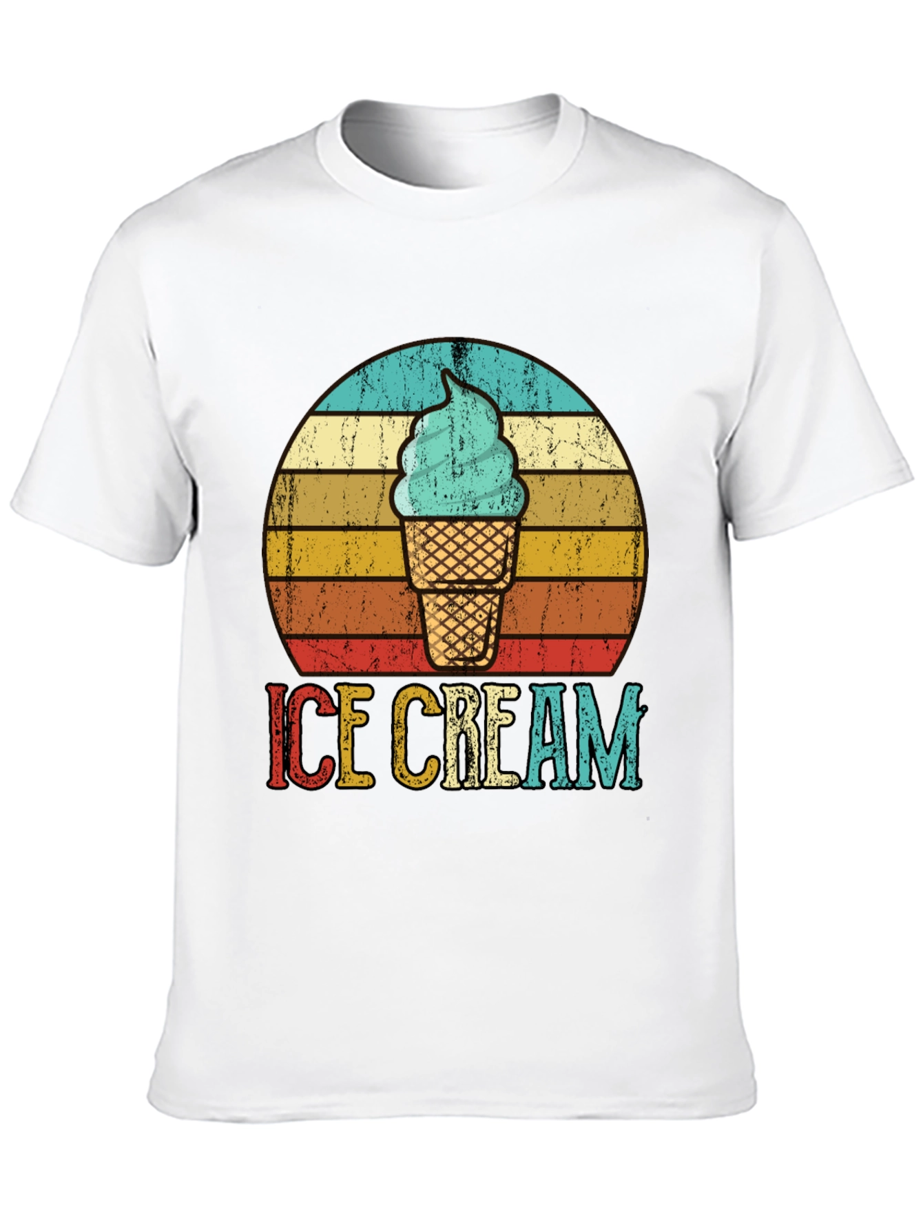 Retro Ice Cream Graphic Tee - Cool Summer Vibes