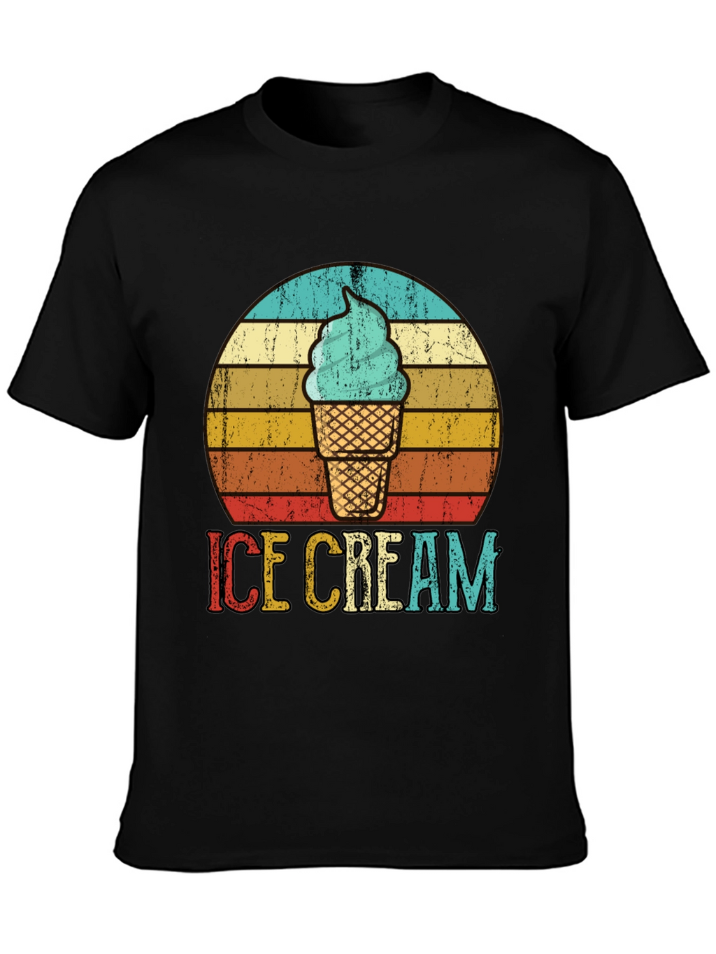 Retro Ice Cream Graphic Tee - Cool Summer Vibes