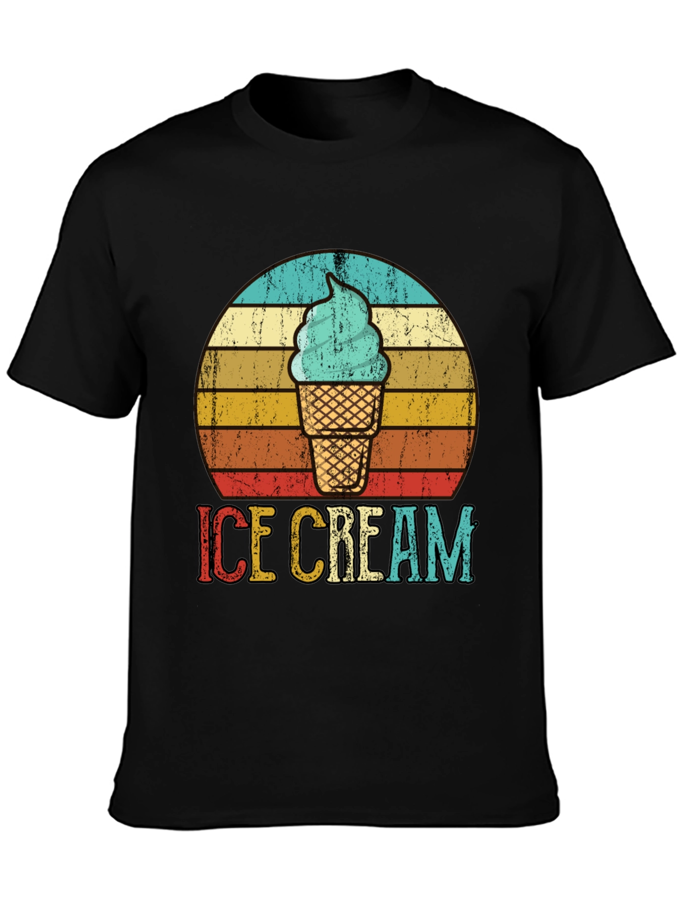 Retro Ice Cream Graphic Tee - Cool Summer Vibes