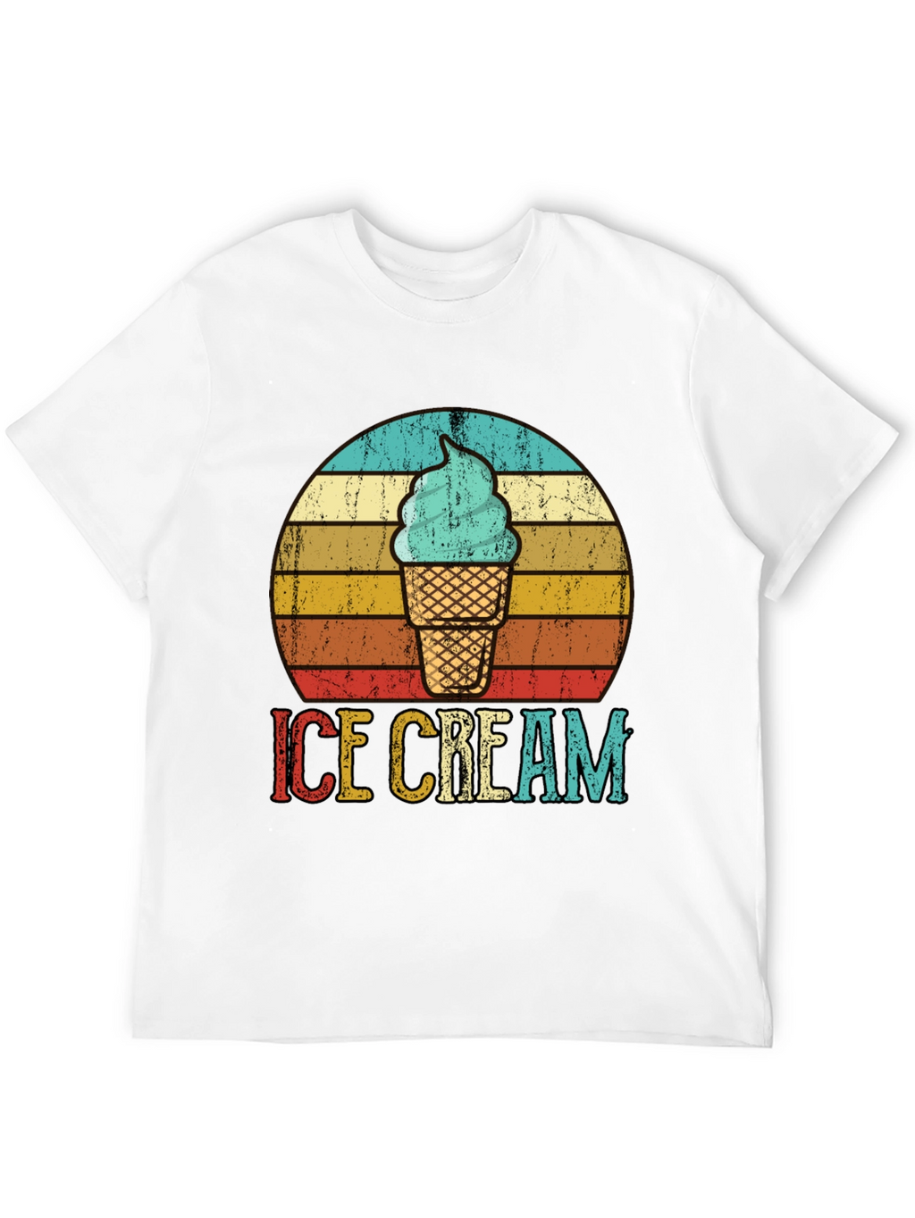 Retro Ice Cream Graphic Tee - Cool Summer Vibes