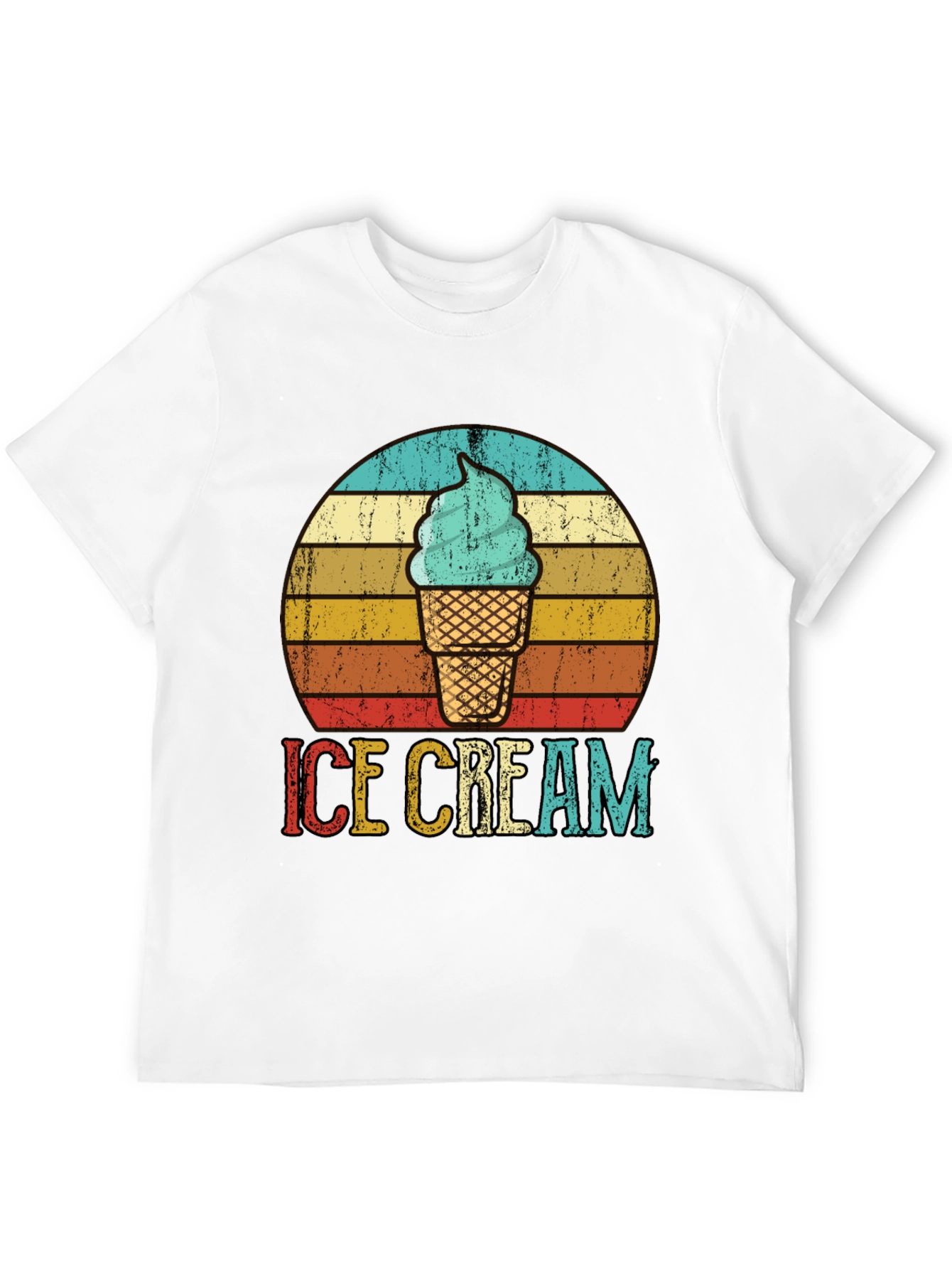 Retro Ice Cream Graphic Tee - Cool Summer Vibes