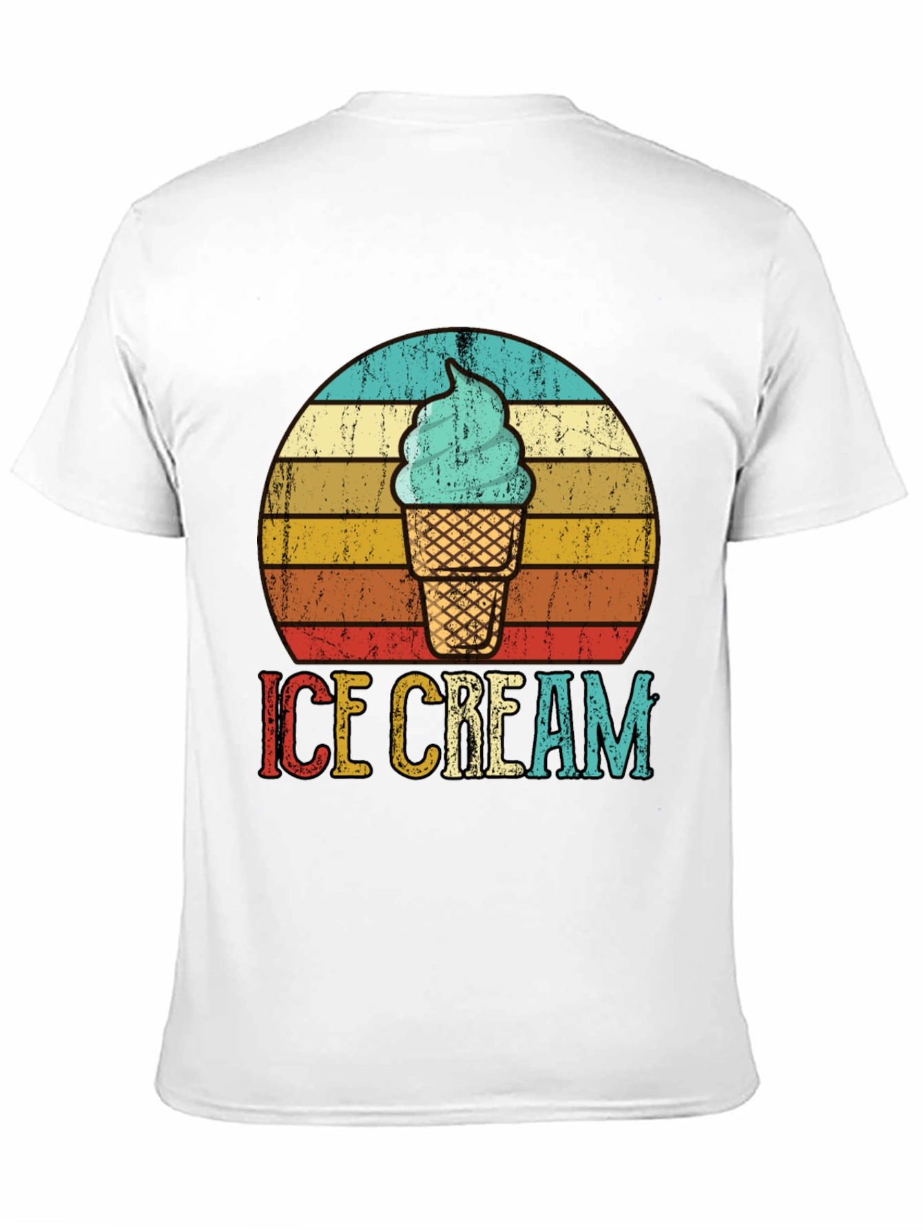 Retro Ice Cream Graphic Tee - Cool Summer Vibes