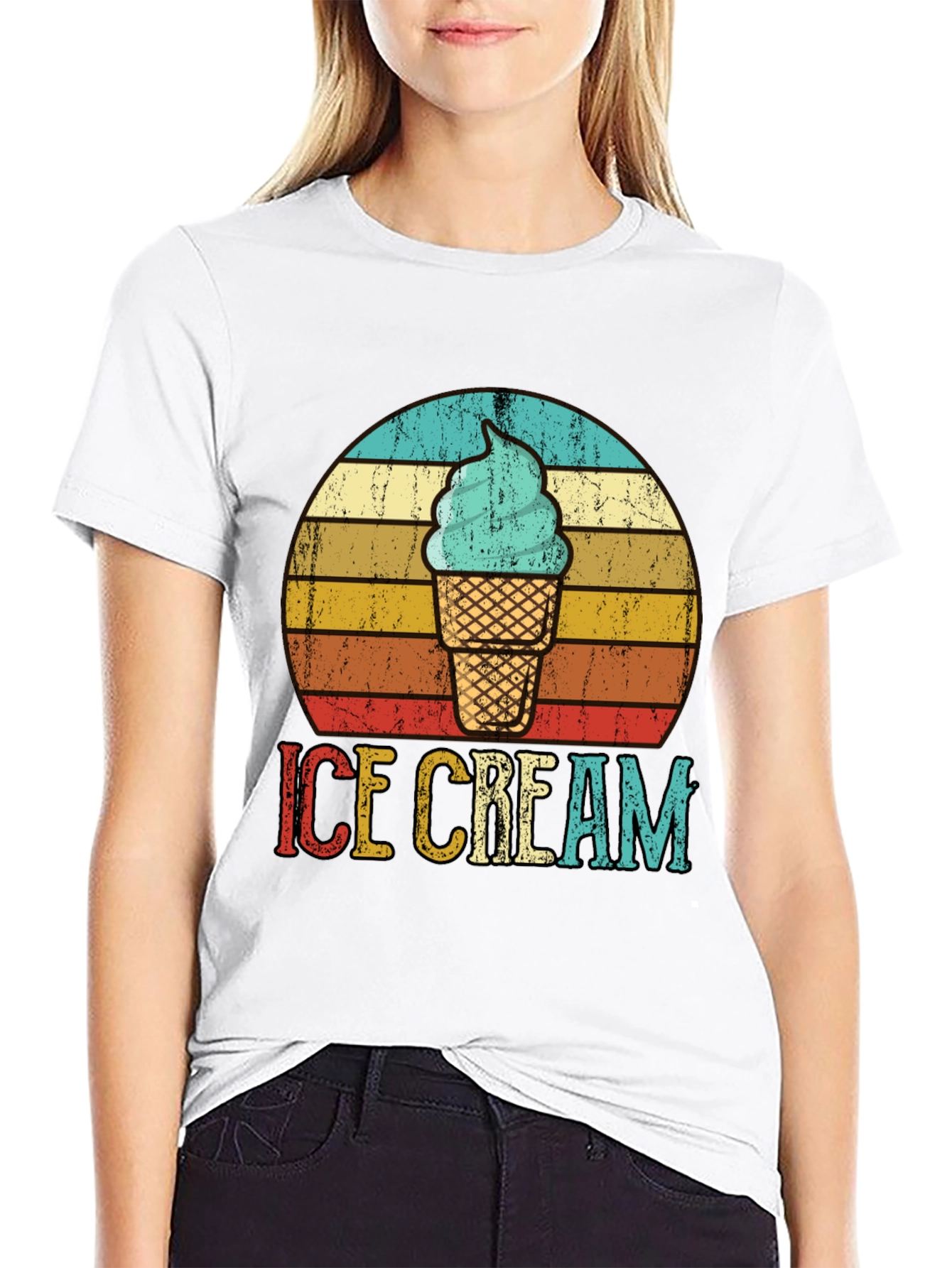Retro Ice Cream Graphic Tee - Cool Summer Vibes