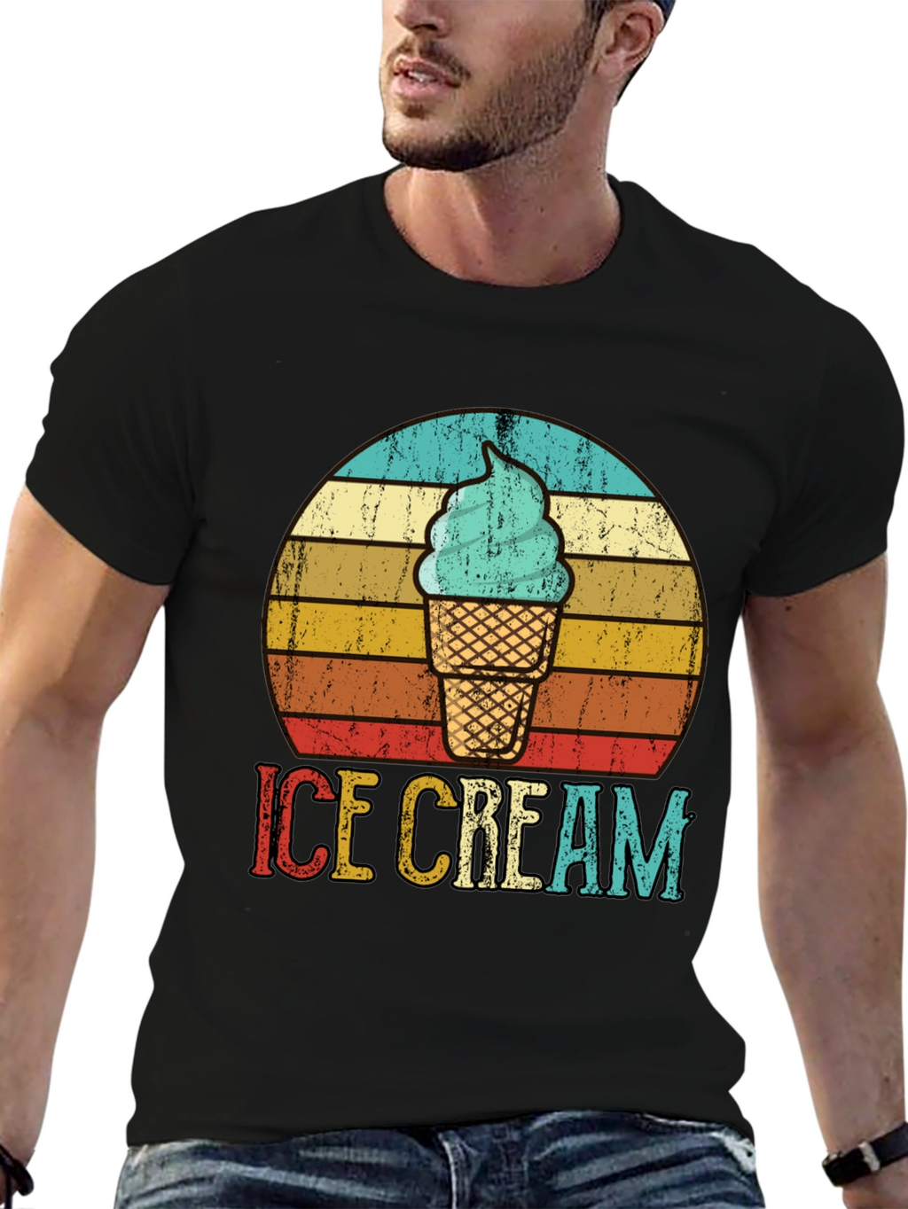 Retro Ice Cream Graphic Tee - Cool Summer Vibes