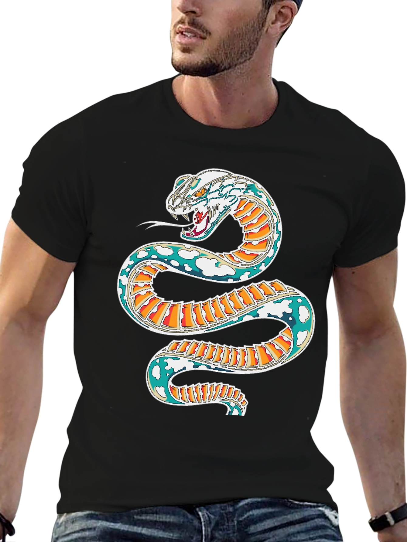 Snake Graphic Tee | Cool Reptile Design