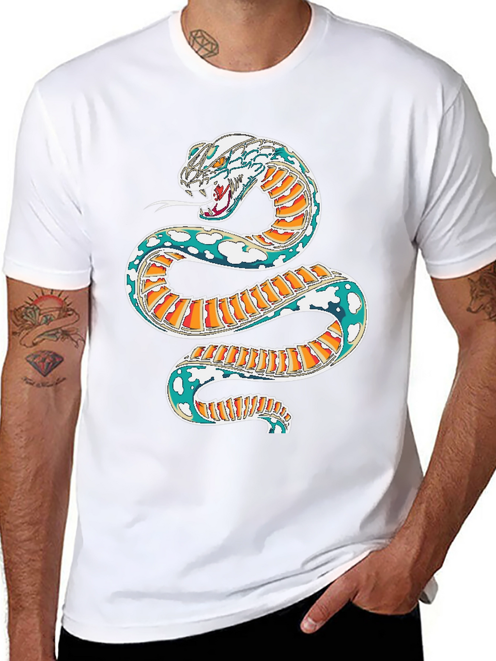 Snake Graphic Tee | Cool Reptile Design