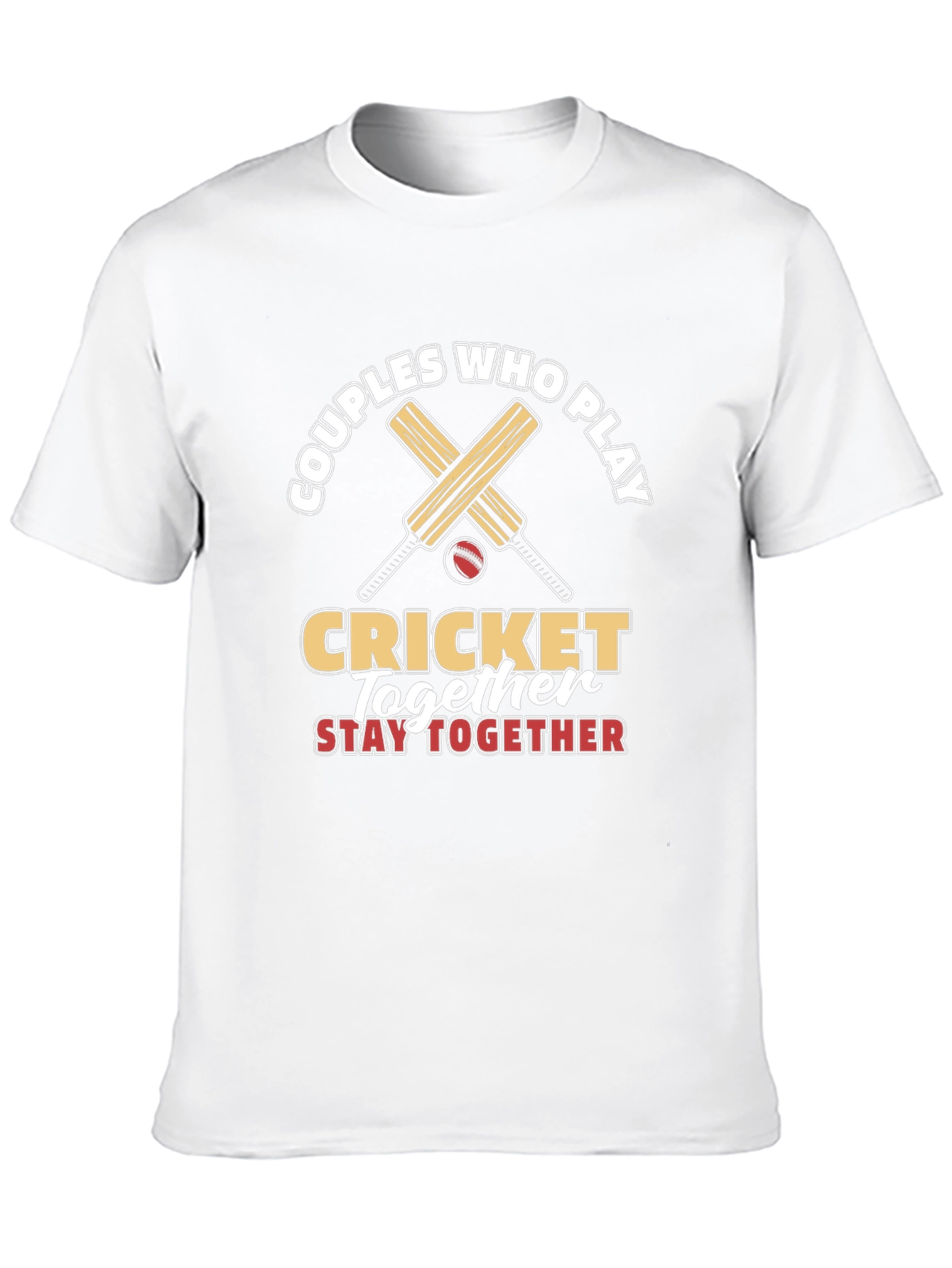 Couples Who Play Cricket Together T-Shirt