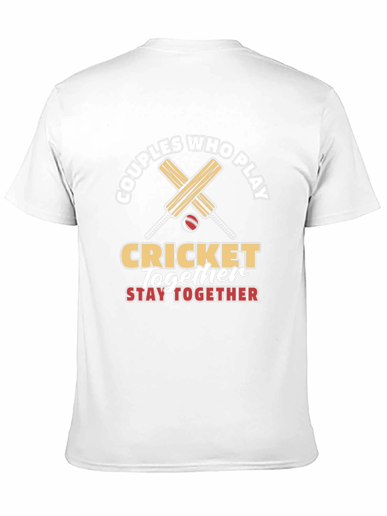 Couples Who Play Cricket Together T-Shirt