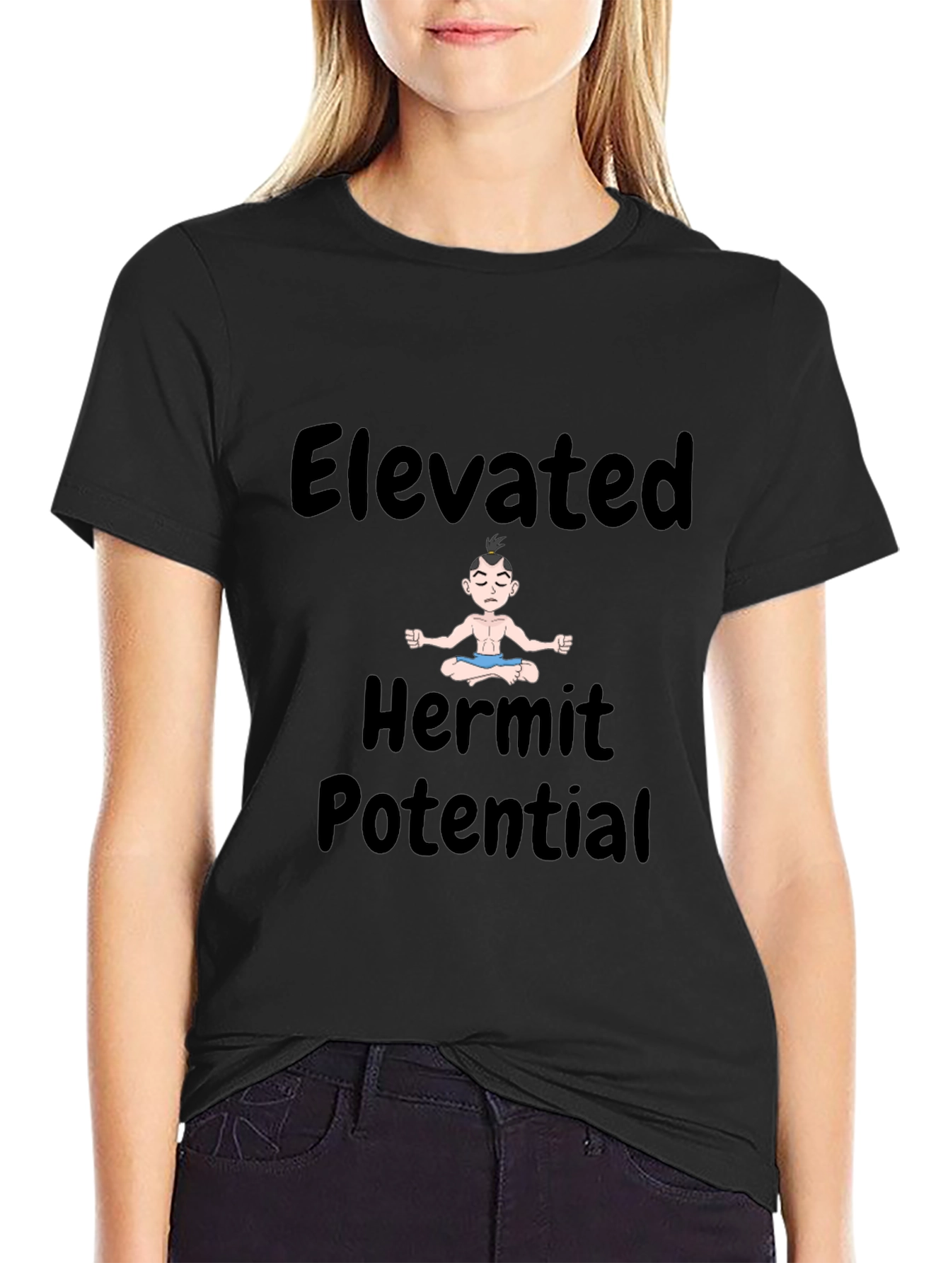 Elevated Hermit Potential Black T-Shirt