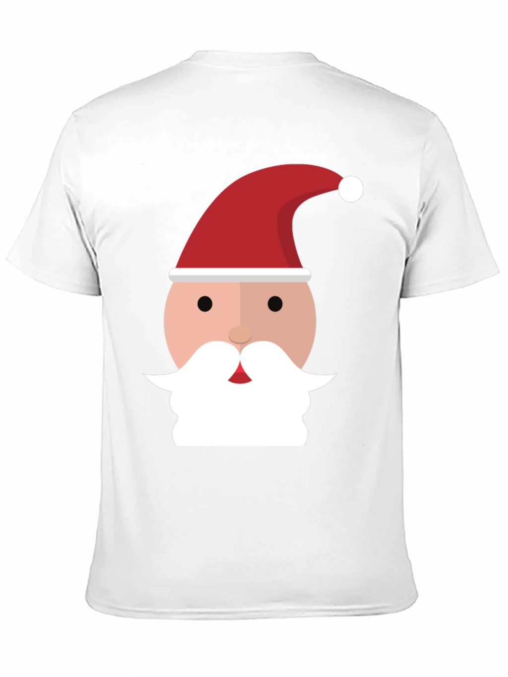 Santa Face Graphic Tee - Black Holiday Shirt