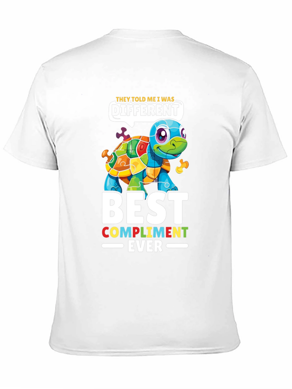 Autism Awareness Puzzle Turtle T-Shirt