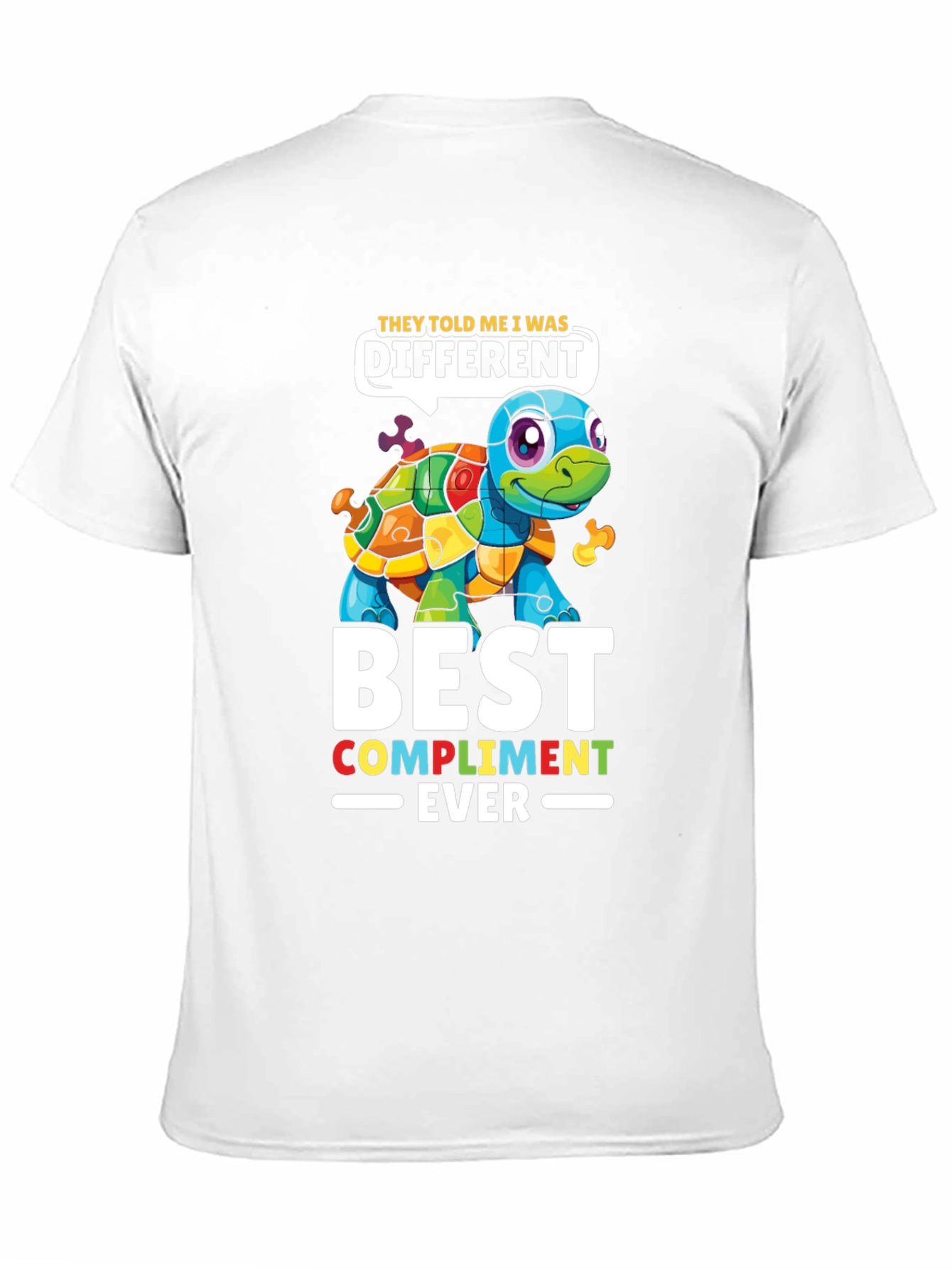 Autism Awareness Puzzle Turtle T-Shirt