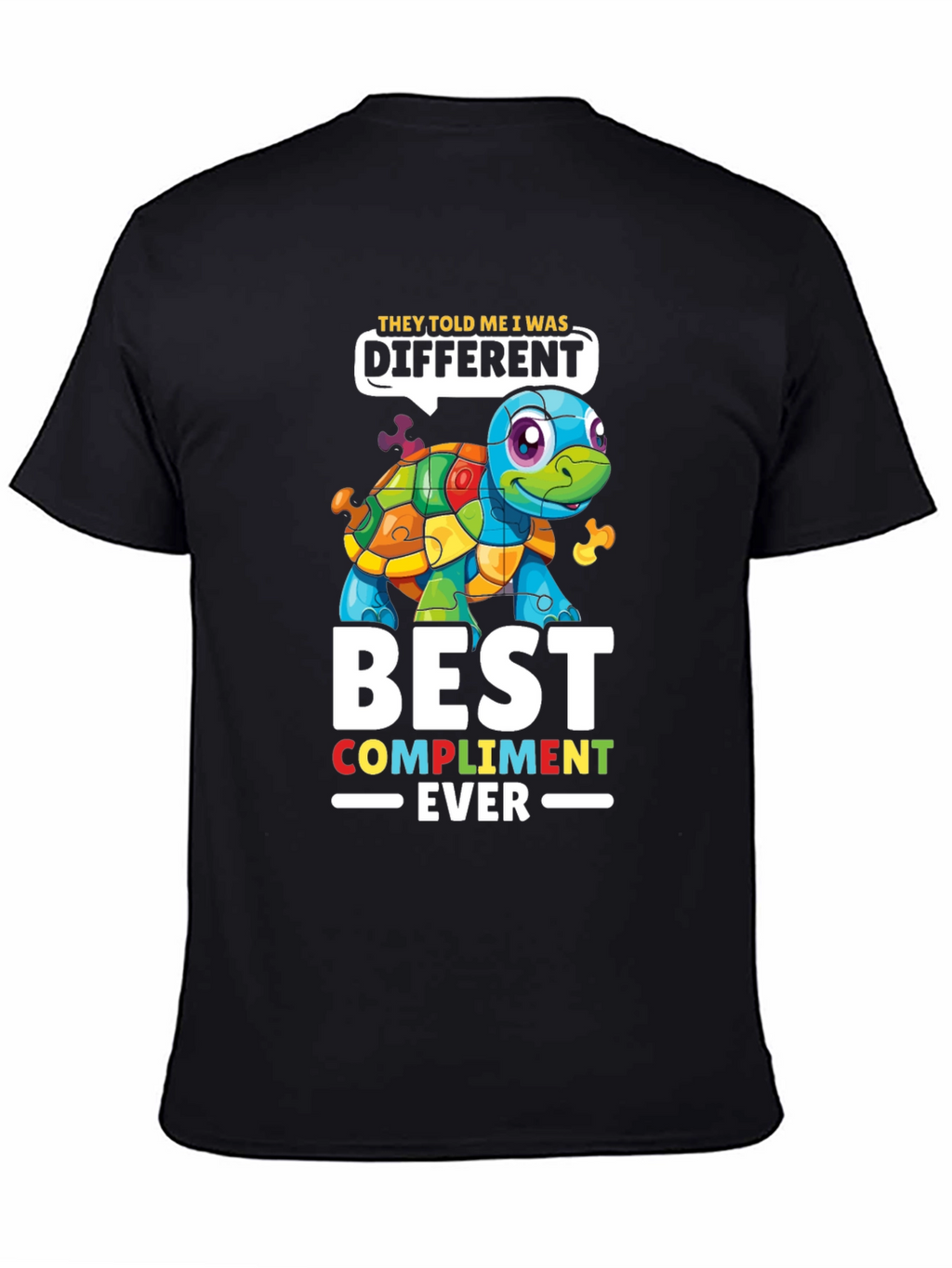 Autism Awareness Puzzle Turtle T-Shirt