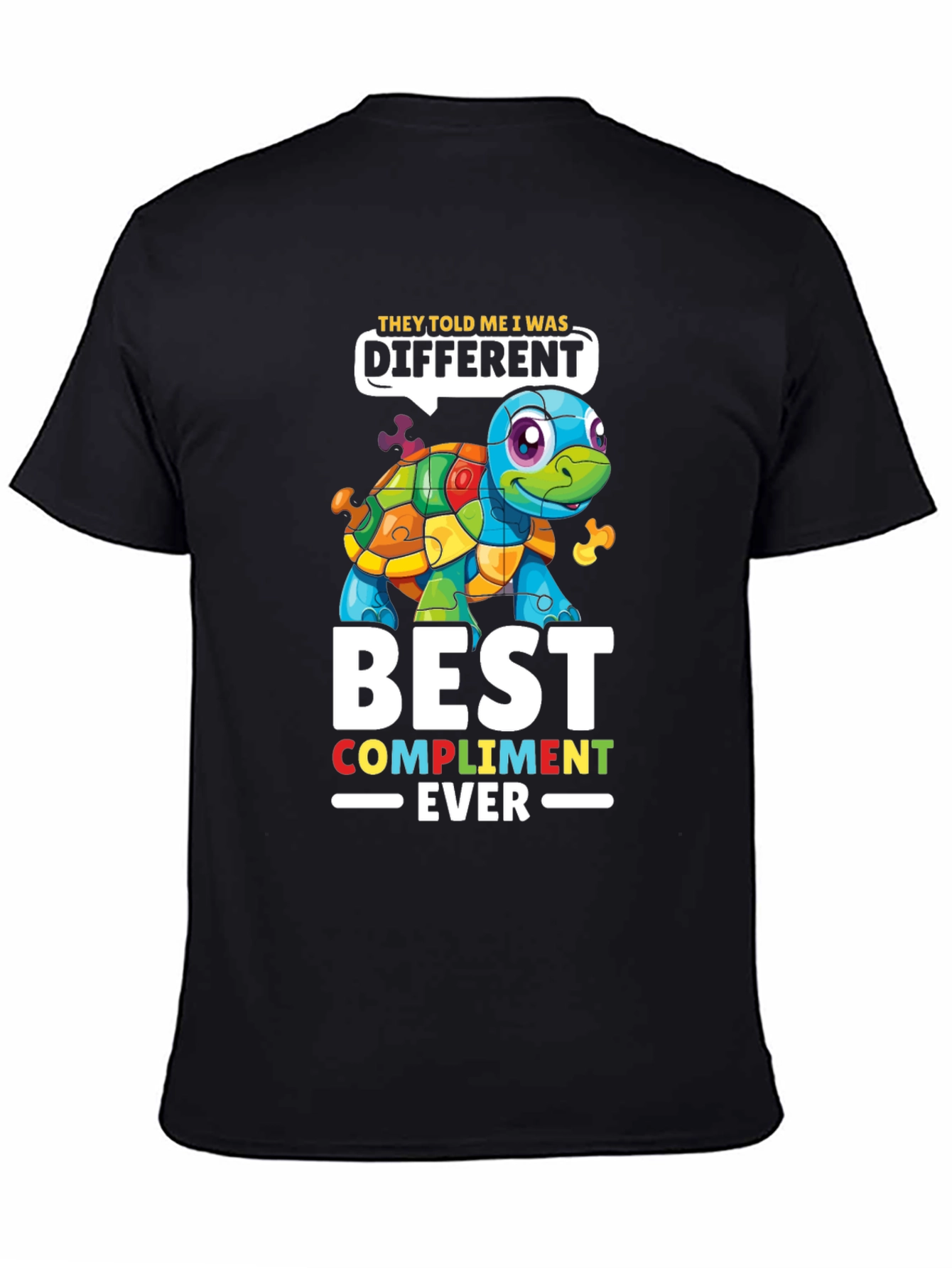 Autism Awareness Puzzle Turtle T-Shirt