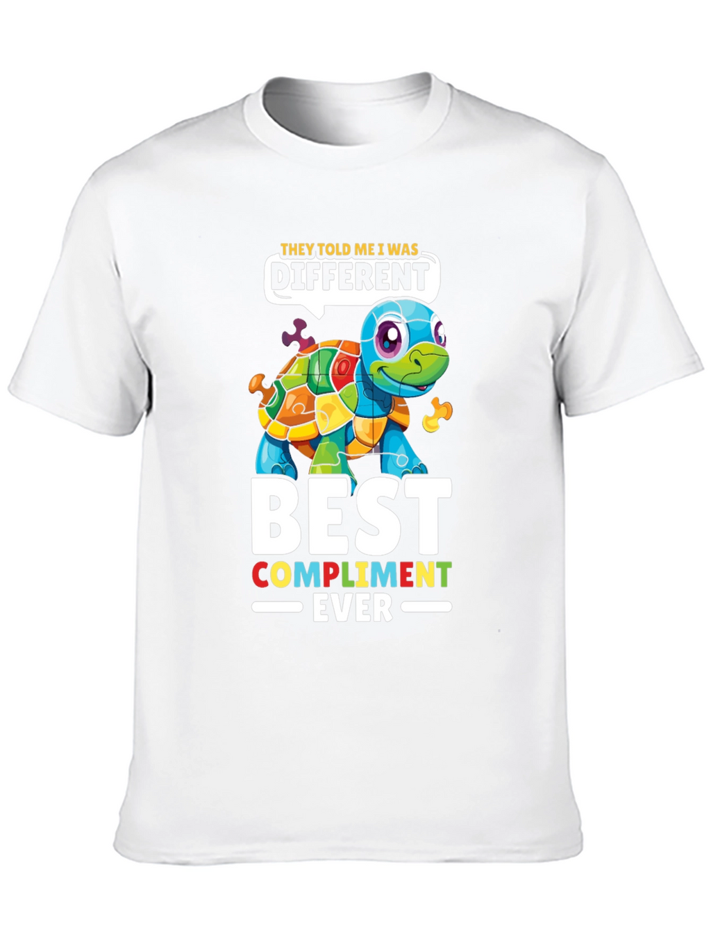 Autism Awareness Puzzle Turtle T-Shirt